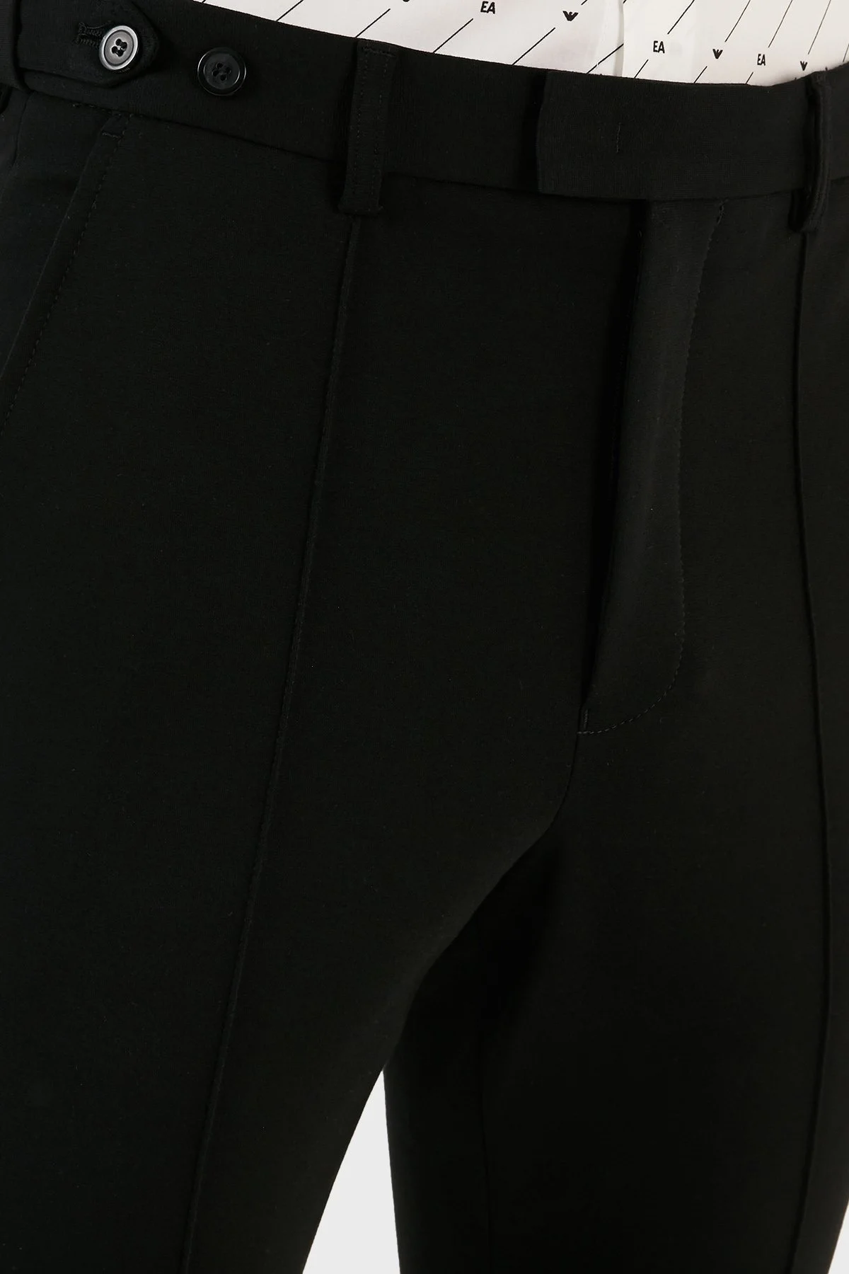 Emporio Armani Slim Fit Normal Bel Düz Paça Erkek Pantolon H41P44 E1613 999 SİYAH - 6