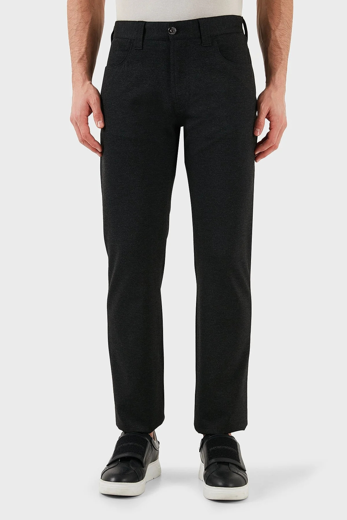 Emporio Armani Slim Fit Normal Bel Düz Paça Jeans Erkek Kot Pantolon EM001713 TE11112 U8113 ANTRASİT - 7