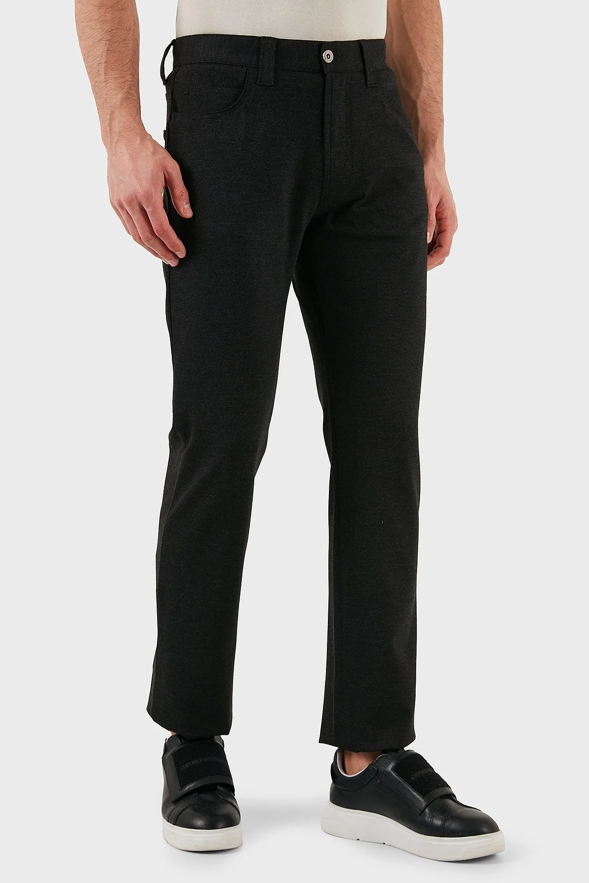 Emporio Armani Slim Fit Normal Bel Düz Paça Jeans Erkek Kot Pantolon EM001713 TE11112 U8113 ANTRASİT - 10