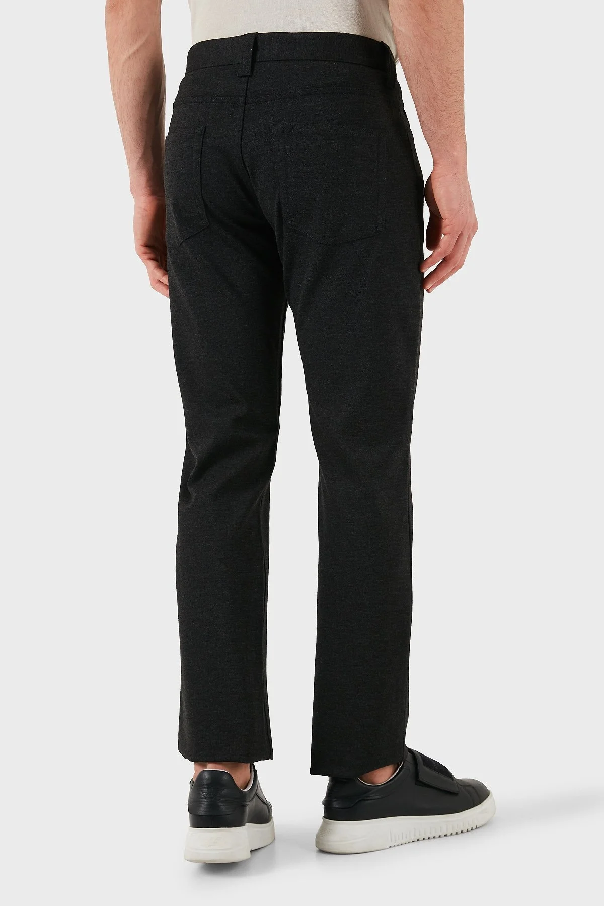 Emporio Armani Slim Fit Normal Bel Düz Paça Jeans Erkek Kot Pantolon EM001713 TE11112 U8113 ANTRASİT - 12