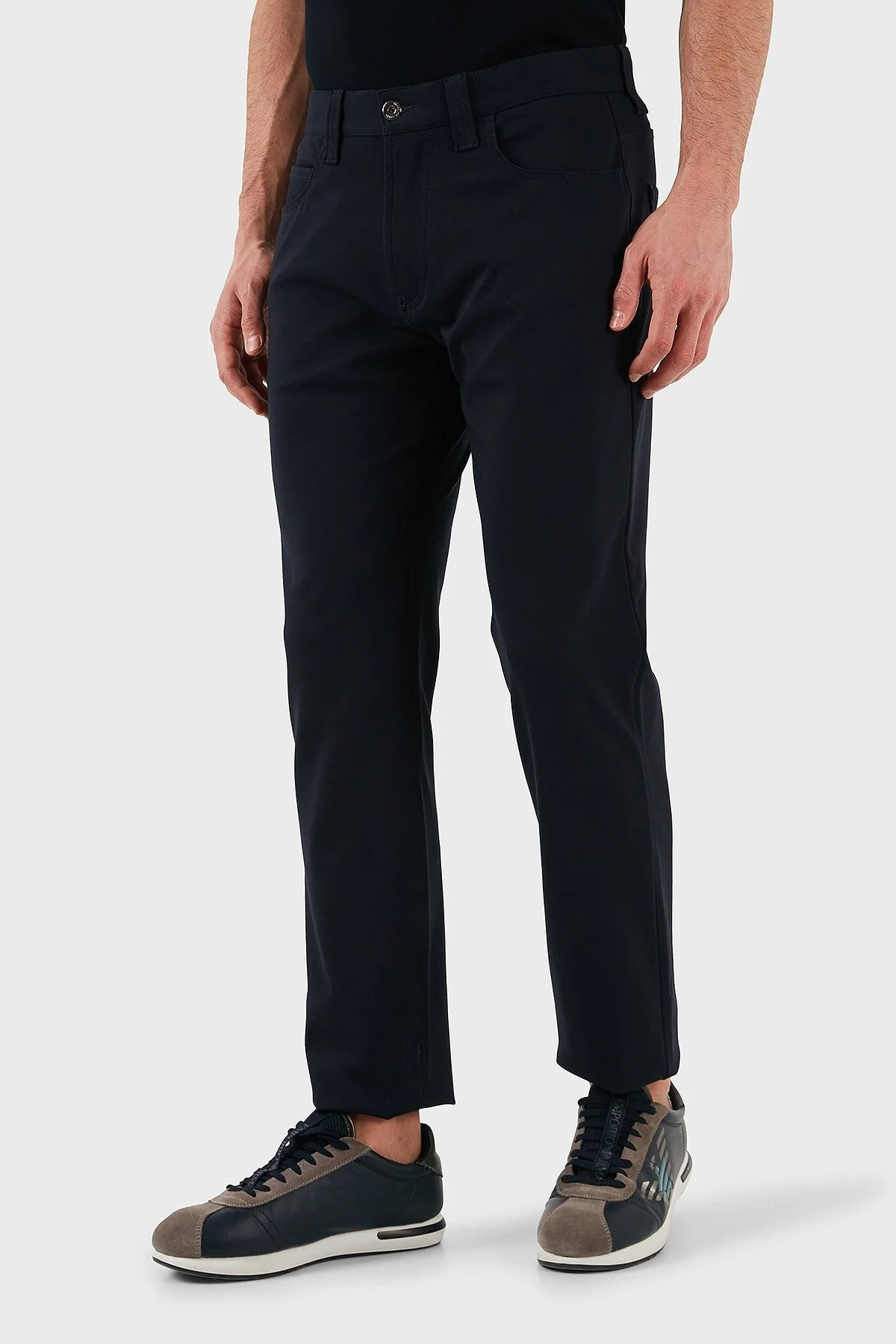 Emporio Armani Slim Fit Normal Bel Düz Paça Jeans Erkek Kot Pantolon EM001713 TE11112 UB081 LACİVERT - 10