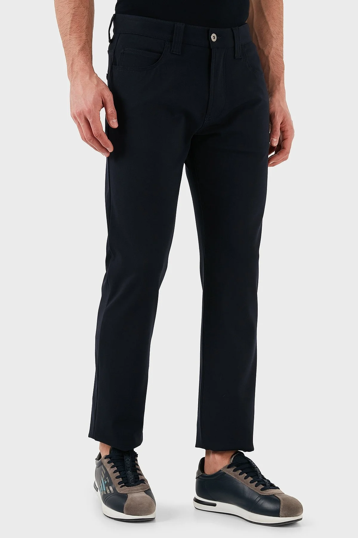 Emporio Armani Slim Fit Normal Bel Düz Paça Jeans Erkek Kot Pantolon EM001713 TE11112 UB081 LACİVERT - 13