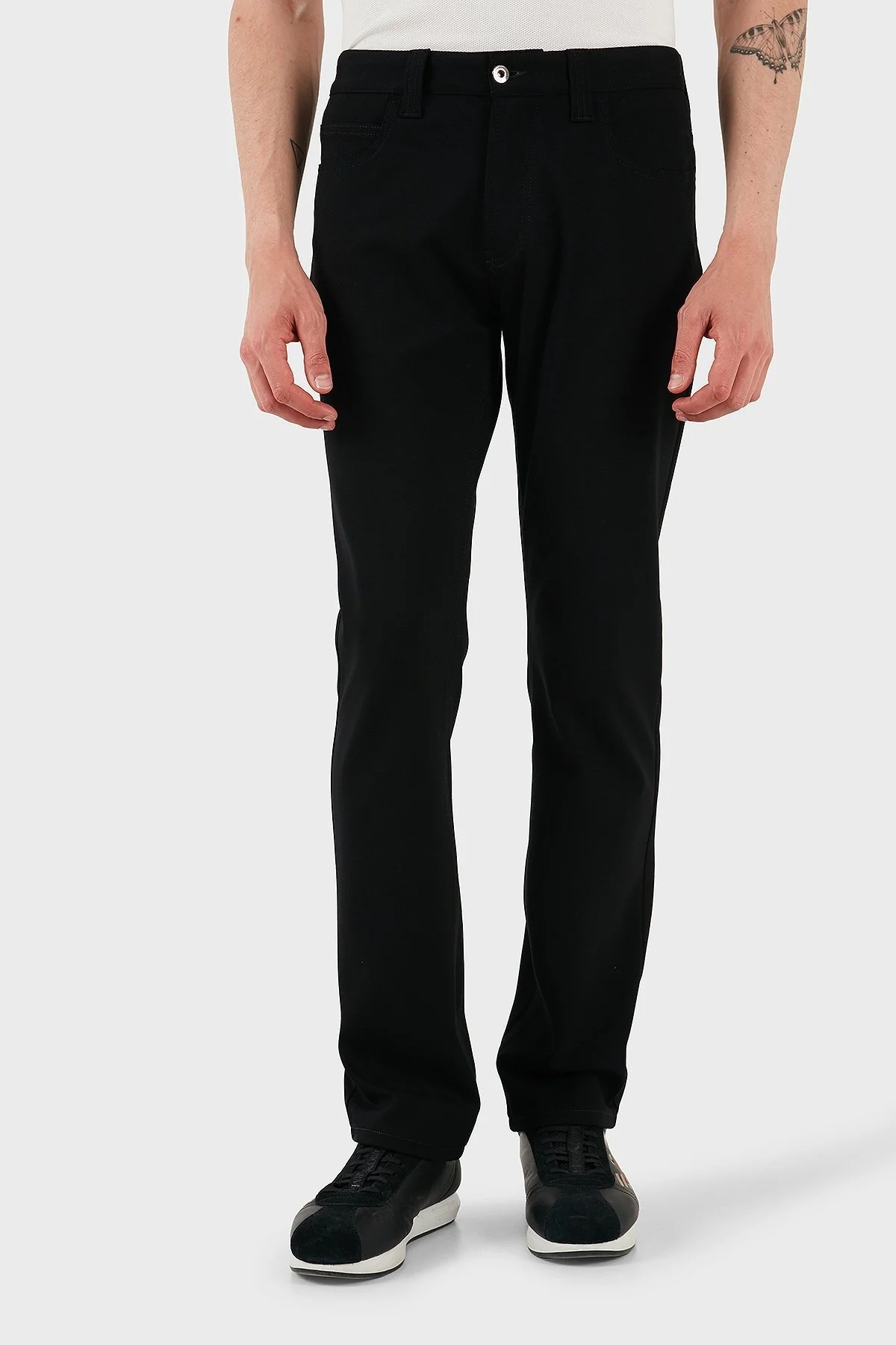 Emporio Armani Slim Fit Normal Bel Düz Paça Jeans Erkek Kot Pantolon EM001713 TE11112 UC001 SİYAH - 7