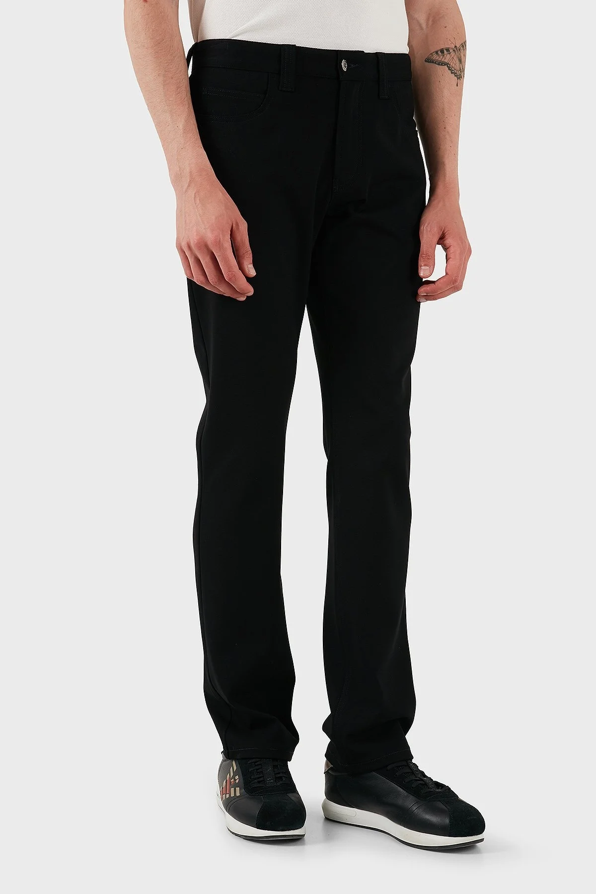 Emporio Armani Slim Fit Normal Bel Düz Paça Jeans Erkek Kot Pantolon EM001713 TE11112 UC001 SİYAH - 10
