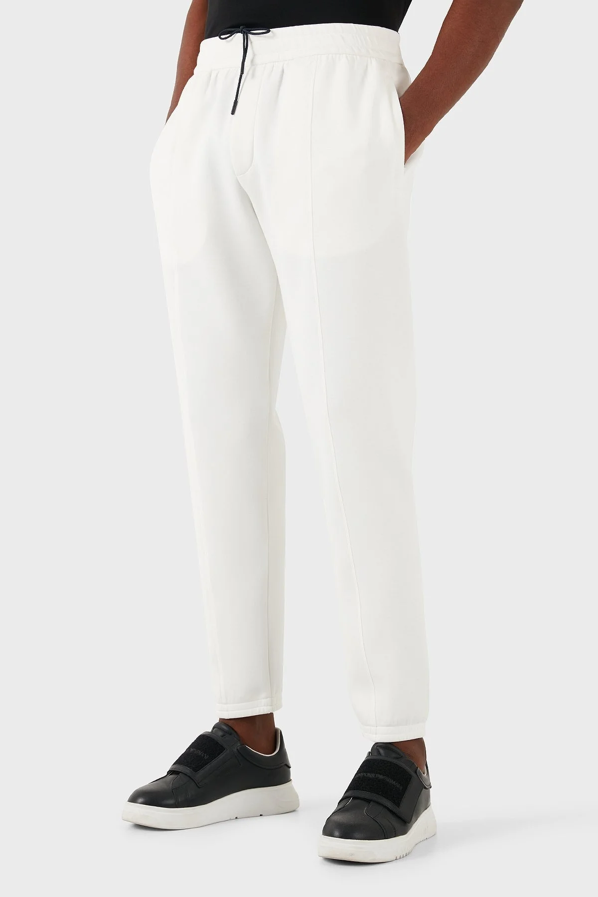 Emporio Armani Slim Fit Normal Bel Jogger Erkek Pantolon EM000315 AF10103 U0003 BEYAZ - 2