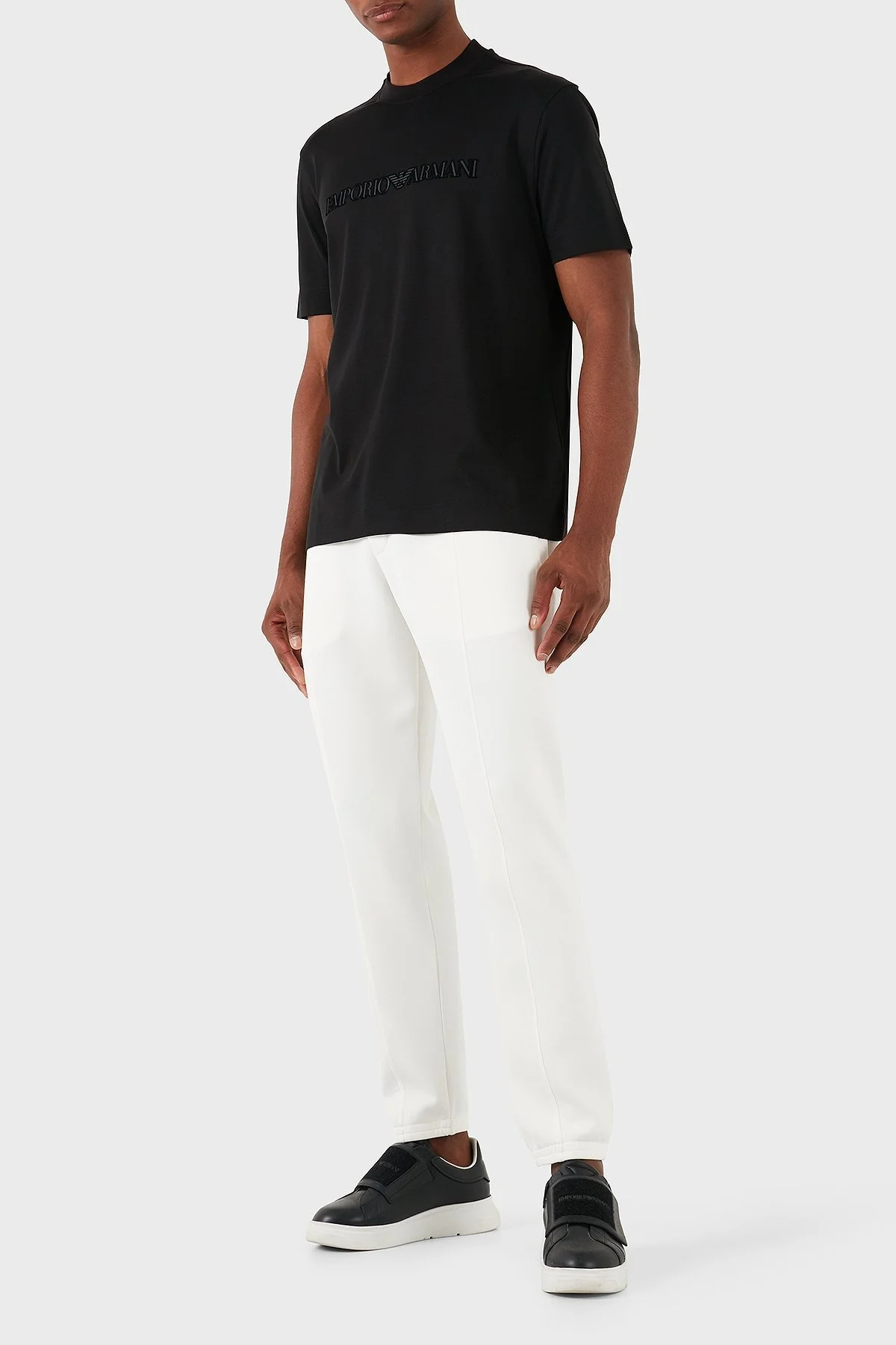 Emporio Armani Slim Fit Normal Bel Jogger Erkek Pantolon EM000315 AF10103 U0003 BEYAZ - 3