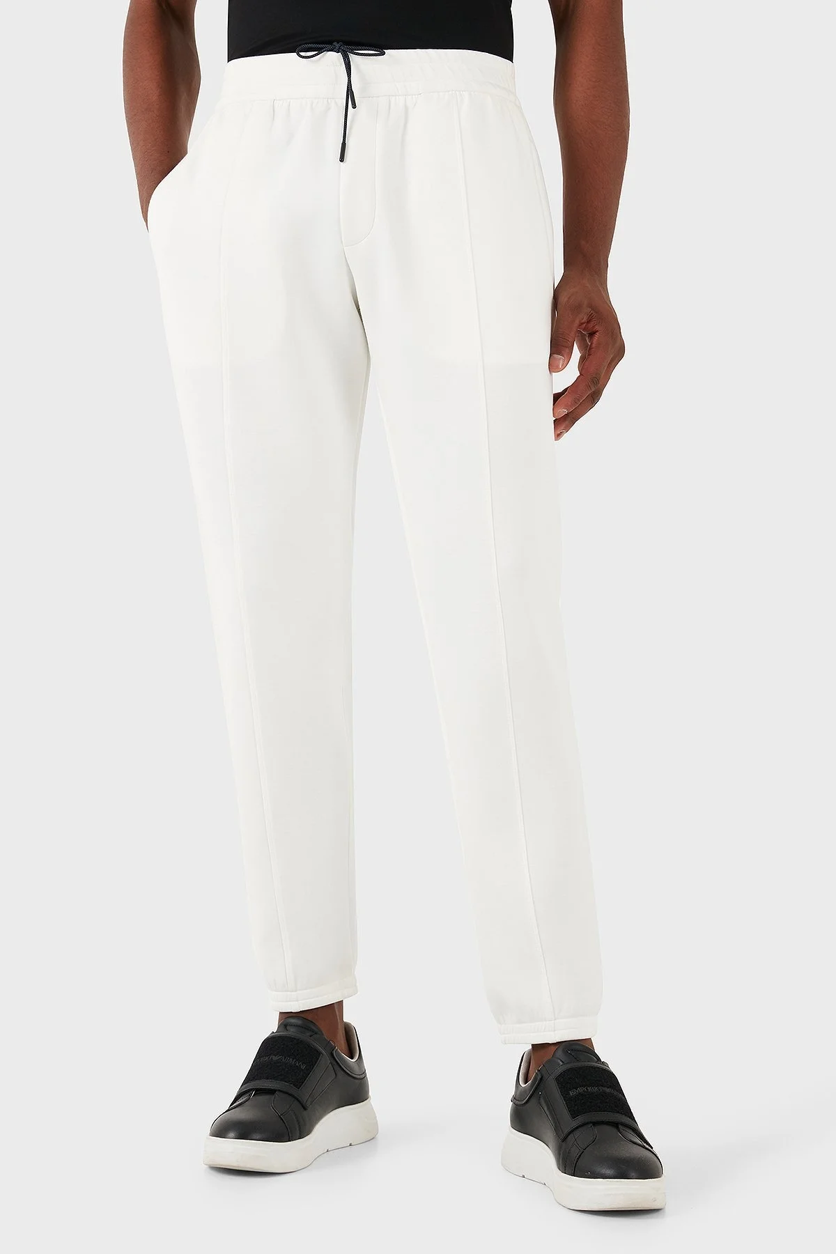Emporio Armani Slim Fit Normal Bel Jogger Erkek Pantolon EM000315 AF10103 U0003 BEYAZ - 4