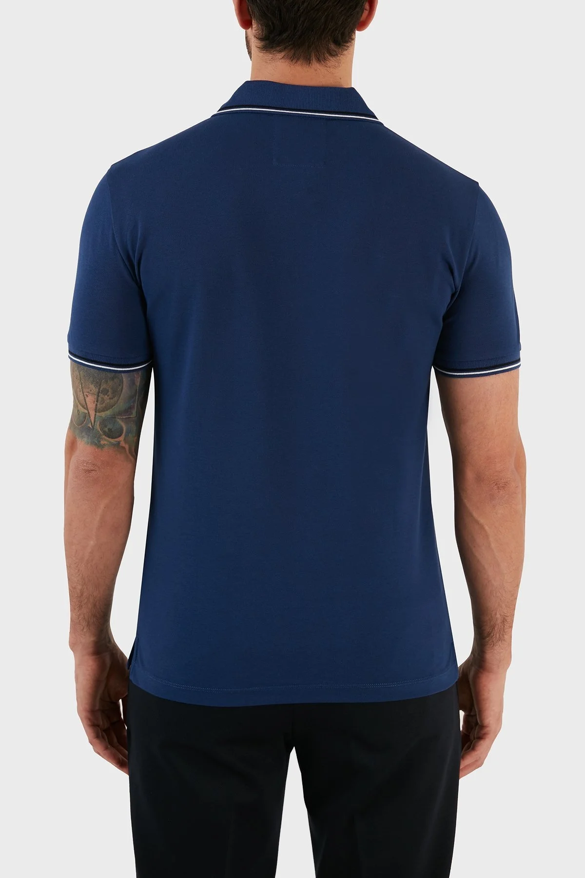 Emporio Armani Slim Fit Pamuklu Düğmeli Erkek Polo T Shirt 8N1FB41JPTZ 0938 SAKS - 6