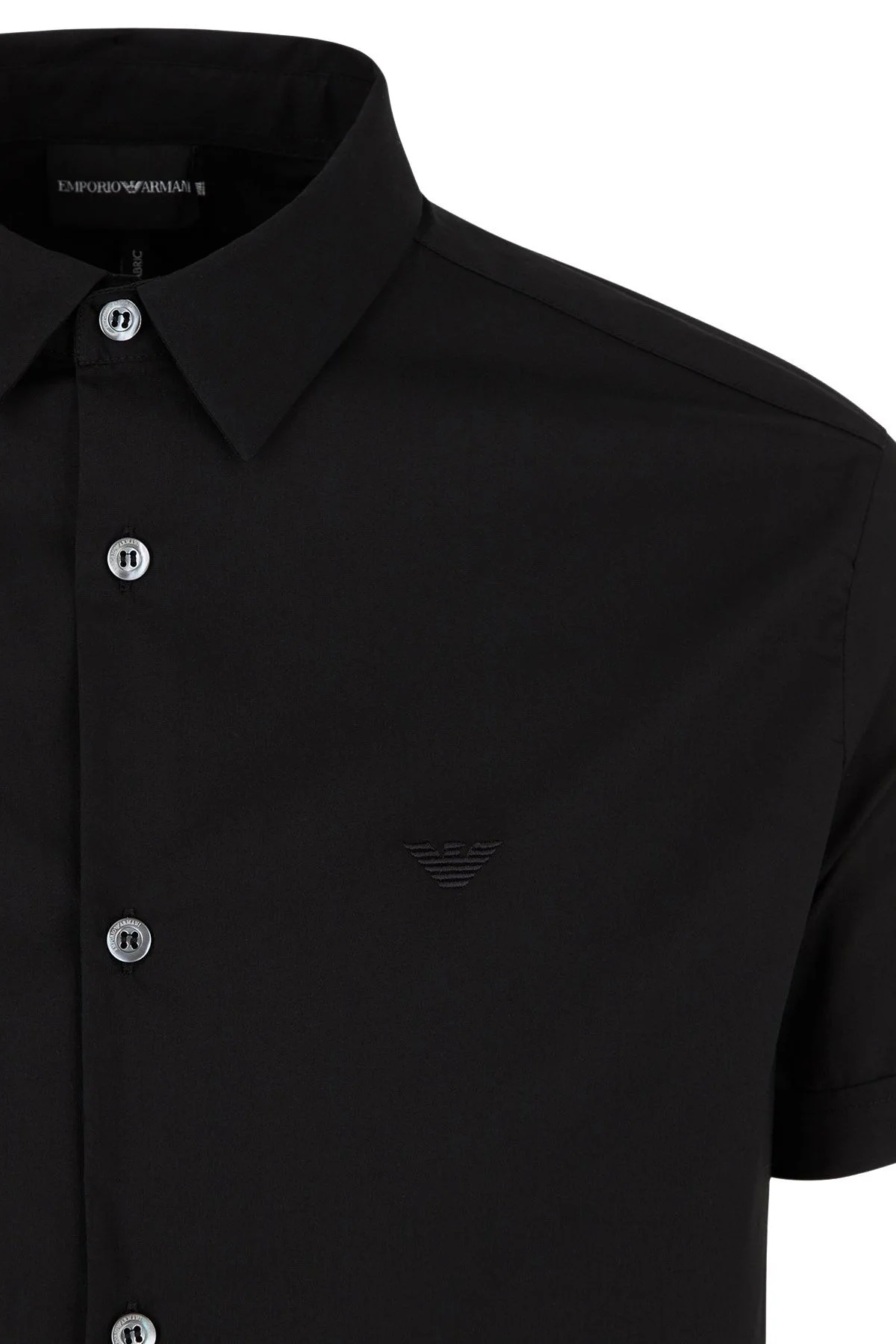 Emporio Armani Slim Fit Pamuklu Erkek Gömlek 8N1C10 1N06Z 0999 SİYAH - 4