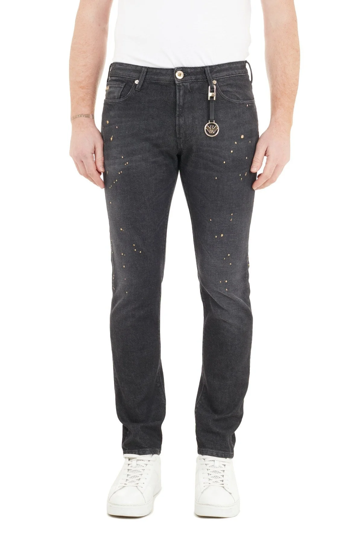 Emporio Armani Slim Fit Pamuklu J06 Jeans Erkek Kot Pantolon 6H1J06 1D8GZ 0006 SİYAH - 2