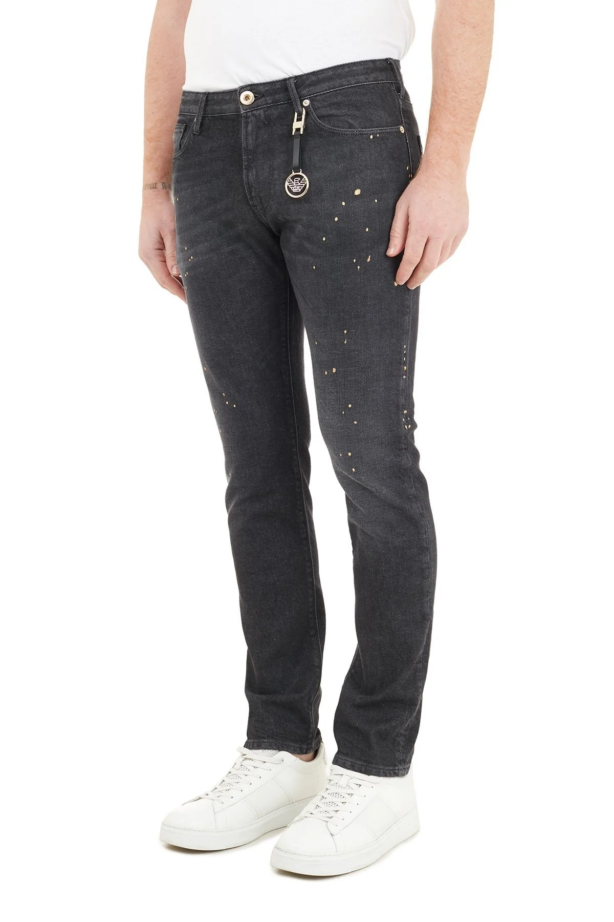 Emporio Armani Slim Fit Pamuklu J06 Jeans Erkek Kot Pantolon 6H1J06 1D8GZ 0006 SİYAH - 4