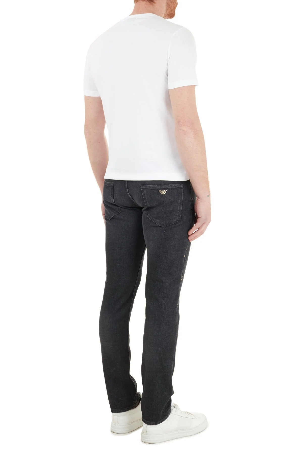 Emporio Armani Slim Fit Pamuklu J06 Jeans Erkek Kot Pantolon 6H1J06 1D8GZ 0006 SİYAH - 5