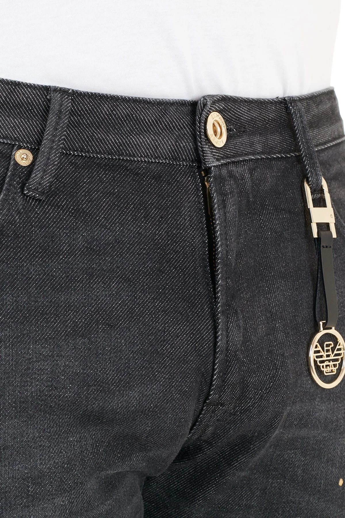 Emporio Armani Slim Fit Pamuklu J06 Jeans Erkek Kot Pantolon 6H1J06 1D8GZ 0006 SİYAH - 6