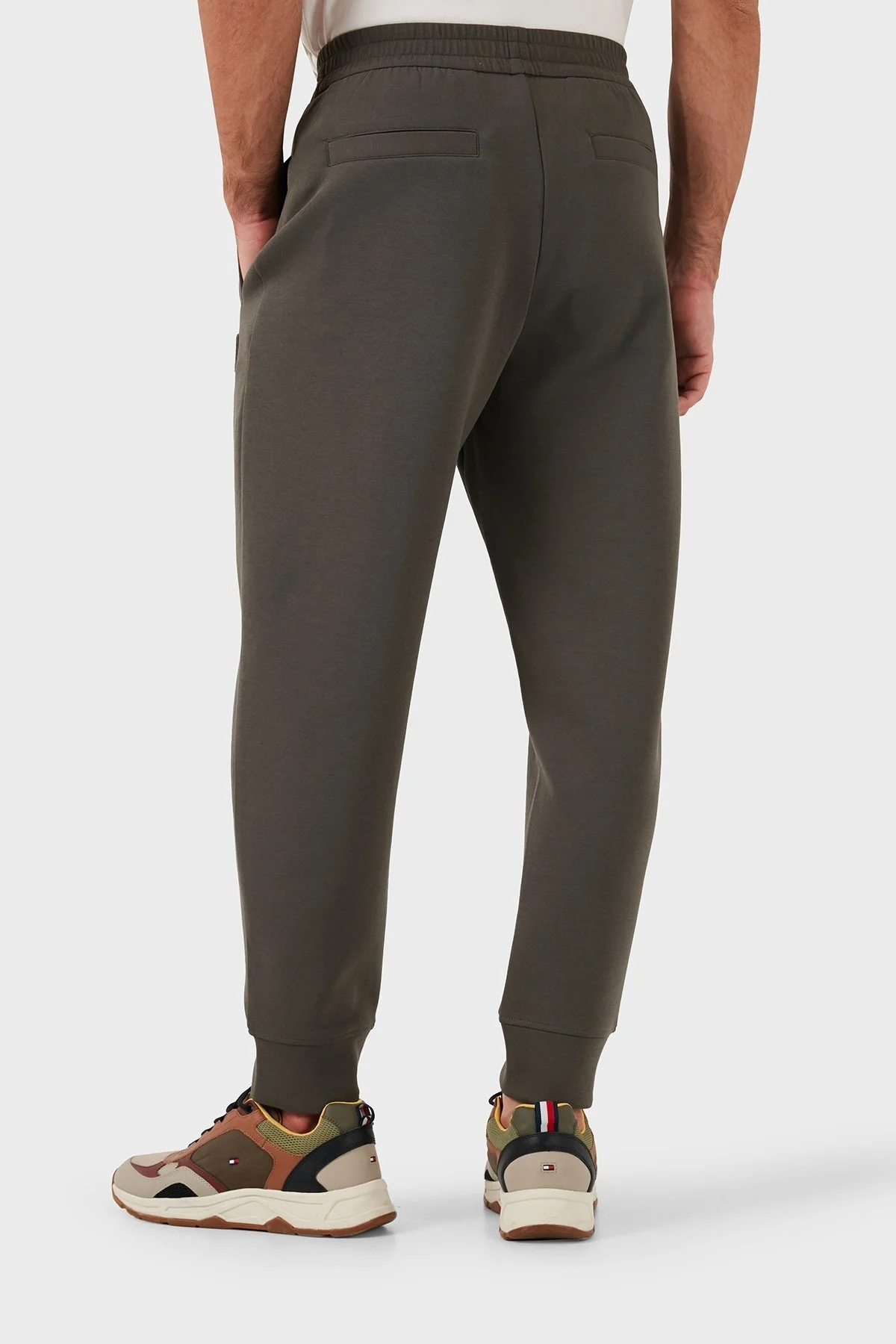 Emporio Armani Slim Fit Pamuklu Logolu Beli Lastikli Cepli Erkek Pantolon 8N1PT0 1JHSZ 06K0 HAKİ - 14