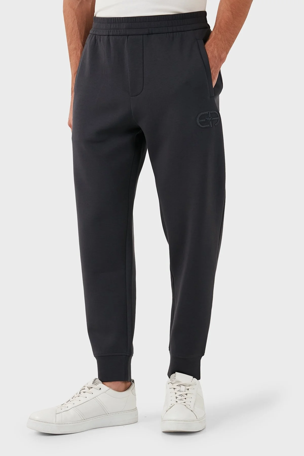 Emporio Armani Slim Fit Pamuklu Logolu Beli Lastikli Cepli Erkek Pantolon 8N1PT0 1JHSZ 0842 ANTRASİT - 7