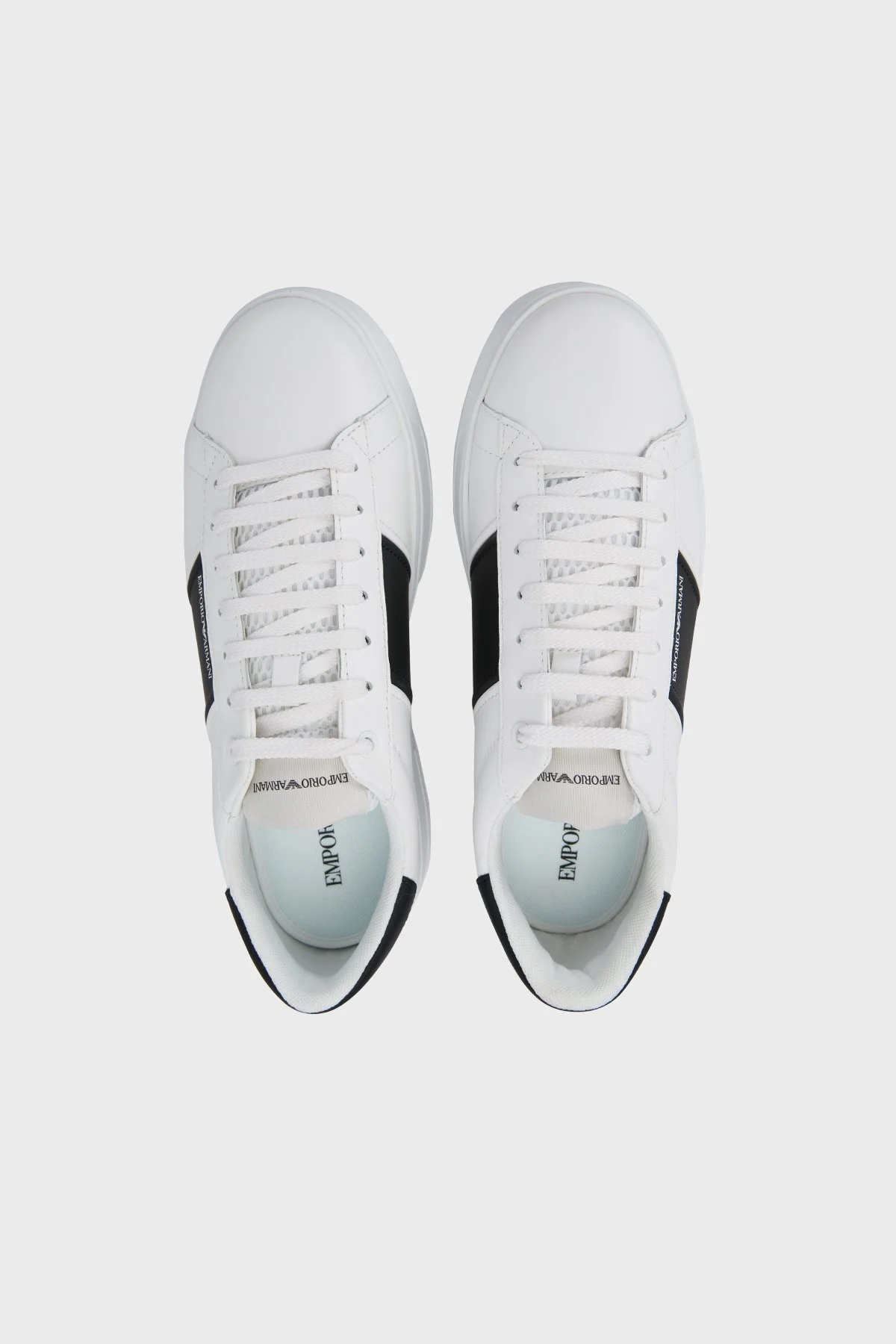 Emporio Armani Logolu Sneaker Erkek Ayakkabı X4X570 XN010 Q908 BEYAZ-SİYAH - 5