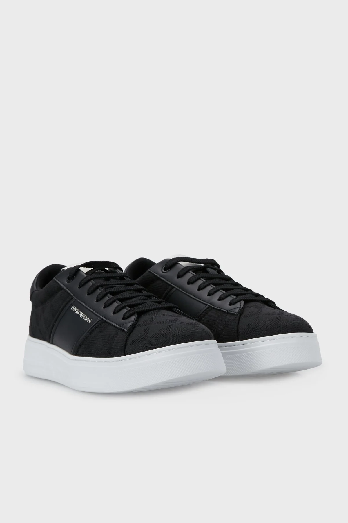 Emporio Armani Sneaker Erkek Ayakkabı X4X570 XN183 K001 SİYAH - 3