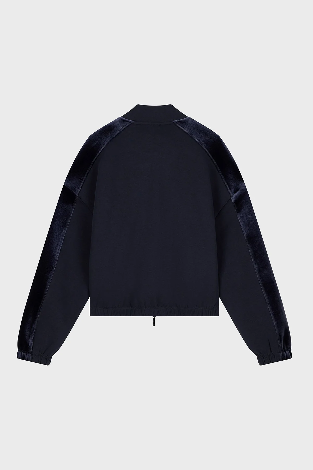 Emporio Armani Şönil Şerit Detaylı Logolu Pamuklu Kadın Ceket EW004206 AF10002 UB118 Lacivert - 3