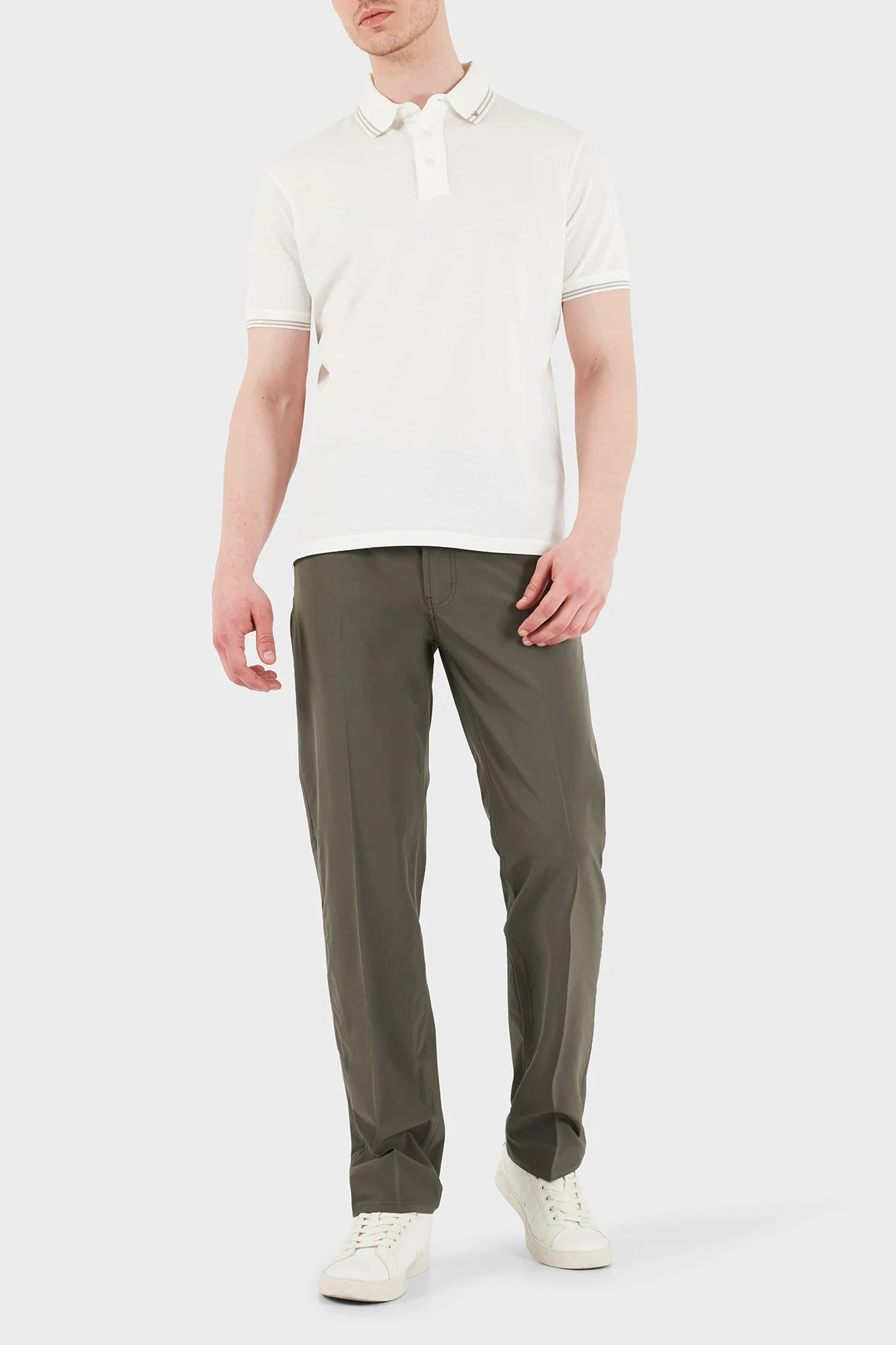 Emporio Armani Straight Fit Normal Bel Düz Paça Erkek Kot Pantolon EM000763 AF21368 U6200 HAKİ - 2