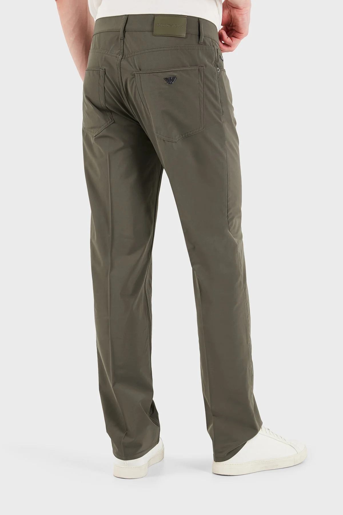 Emporio Armani Straight Fit Normal Bel Düz Paça Erkek Kot Pantolon EM000763 AF21368 U6200 HAKİ - 3