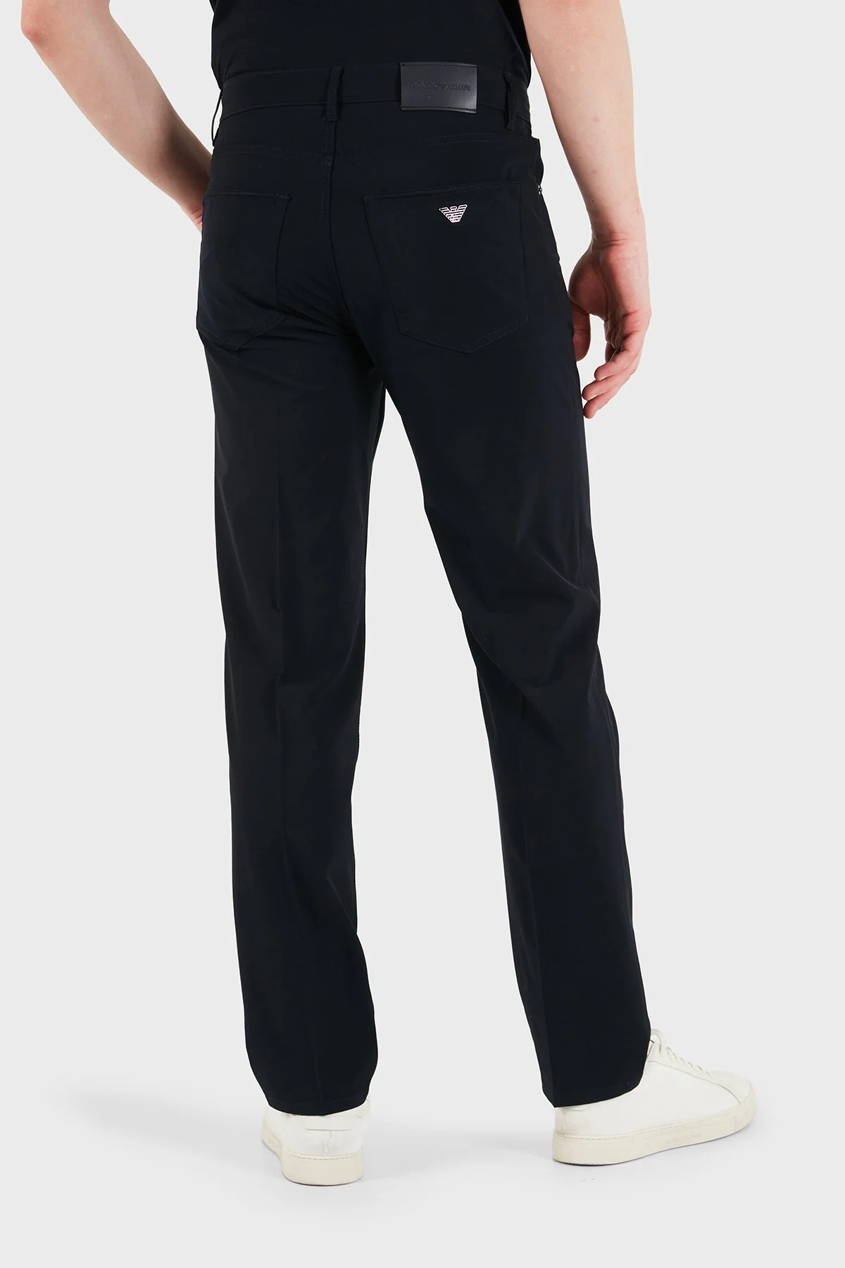 Emporio Armani Straight Fit Normal Bel Düz Paça Erkek Kot Pantolon EM000763 AF21368 UB118 LACİVERT - 3