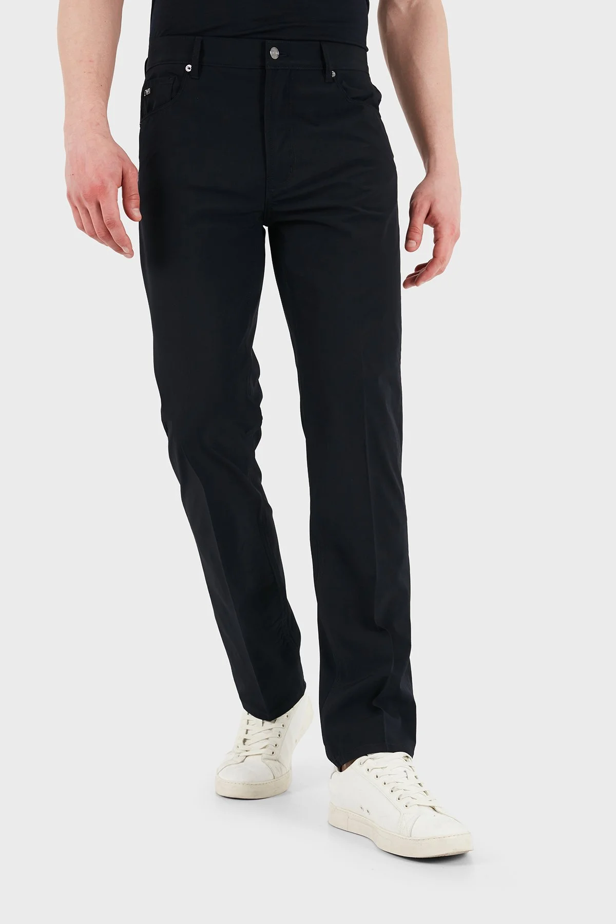 Emporio Armani Straight Fit Normal Bel Düz Paça Erkek Kot Pantolon EM000763 AF21368 UB118 LACİVERT - 4