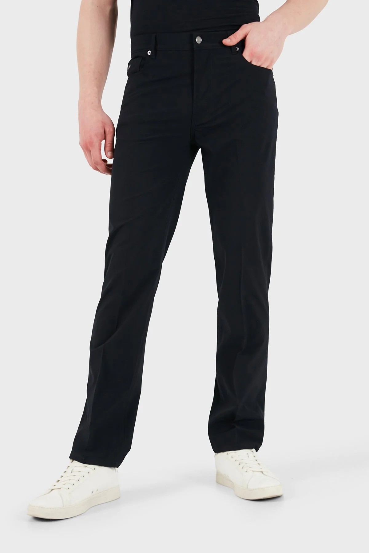 Emporio Armani Straight Fit Normal Bel Düz Paça Erkek Kot Pantolon EM000763 AF21368 UB118 LACİVERT - 5