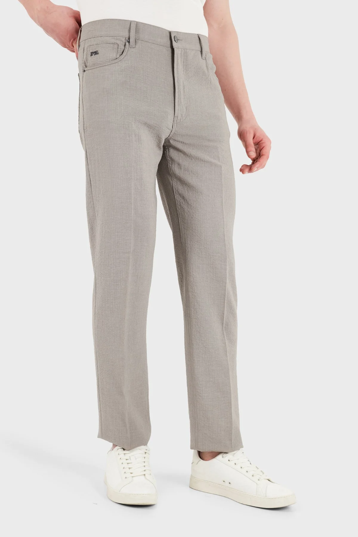 Emporio Armani Straight Fit Normal Bel Düz Paça Erkek Pantolon EM000763 AF13674 U6161 HAKİ - 5