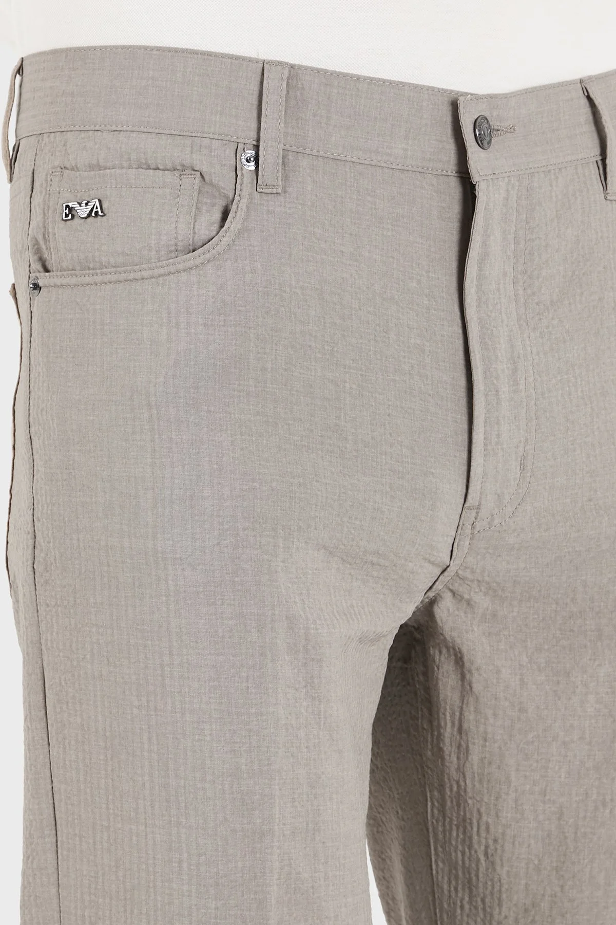 Emporio Armani Straight Fit Normal Bel Düz Paça Erkek Pantolon EM000763 AF13674 U6161 HAKİ - 6