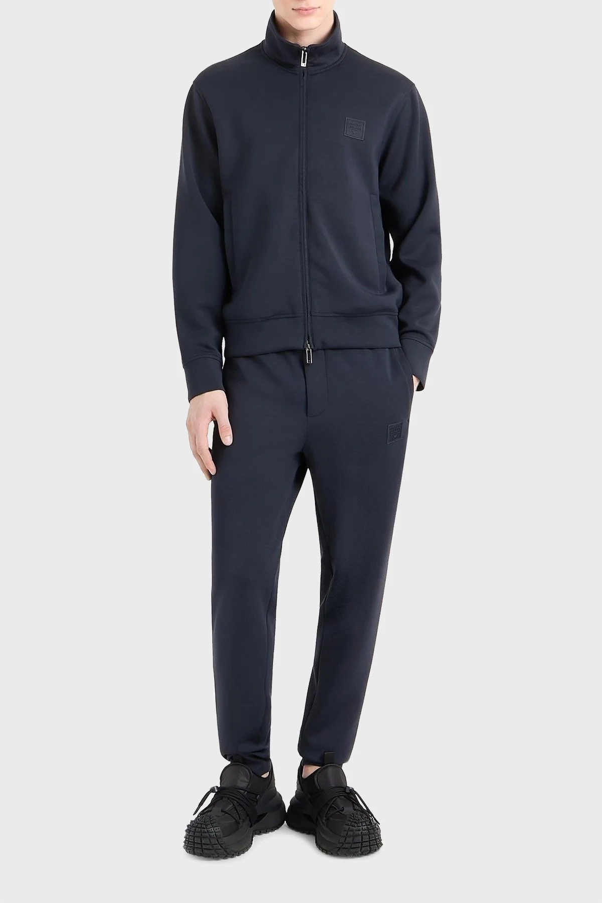 Emporio Armani Streç Logolu Slim Fit Erkek Eşofman Takımı 6D1D72 1JRRZ 0920 LACİVERT - 1