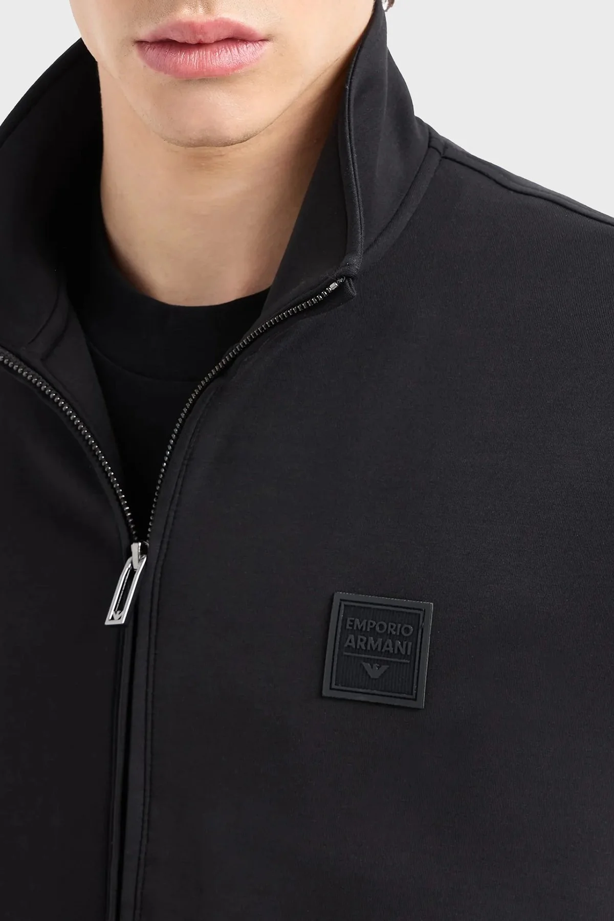 Emporio Armani Streç Logolu Slim Fit Erkek Eşofman Takımı 6D1D72 1JRRZ 0999 SİYAH - 11