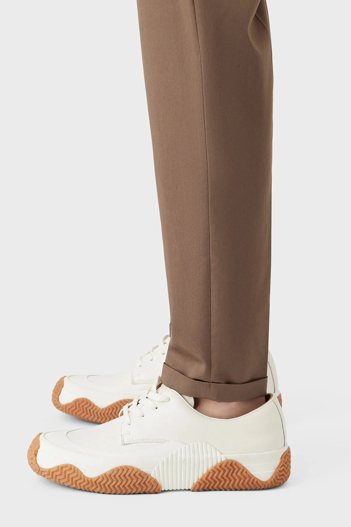 Emporio Armani Streç Normal Bel Düz Paça Slim Fit Erkek Pantolon 3R1PF4 1NSEZ 0440 TOPRAK - 5