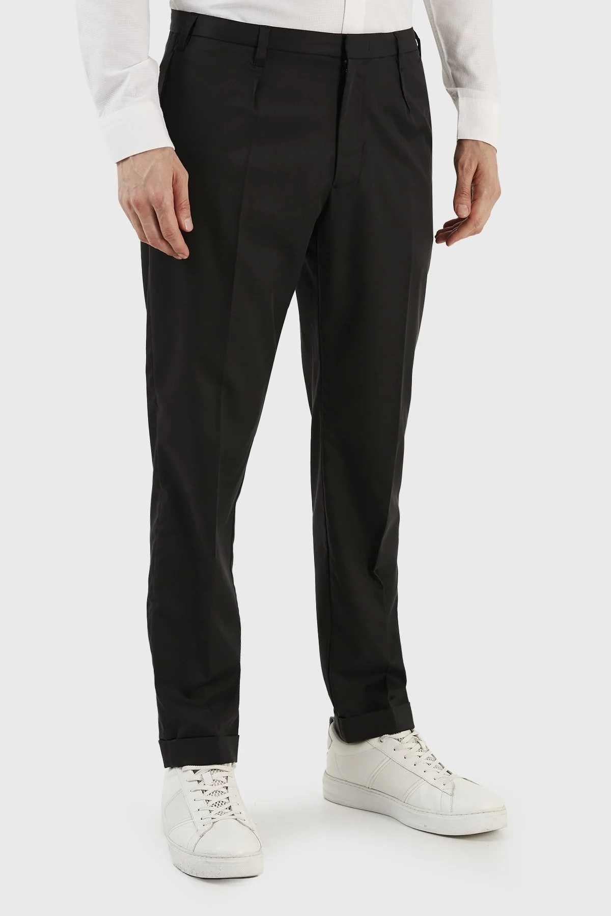 Emporio Armani Streç Normal Bel Düz Paça Slim Fit Erkek Pantolon 3R1PF4 1NSEZ 0999 SİYAH - 4