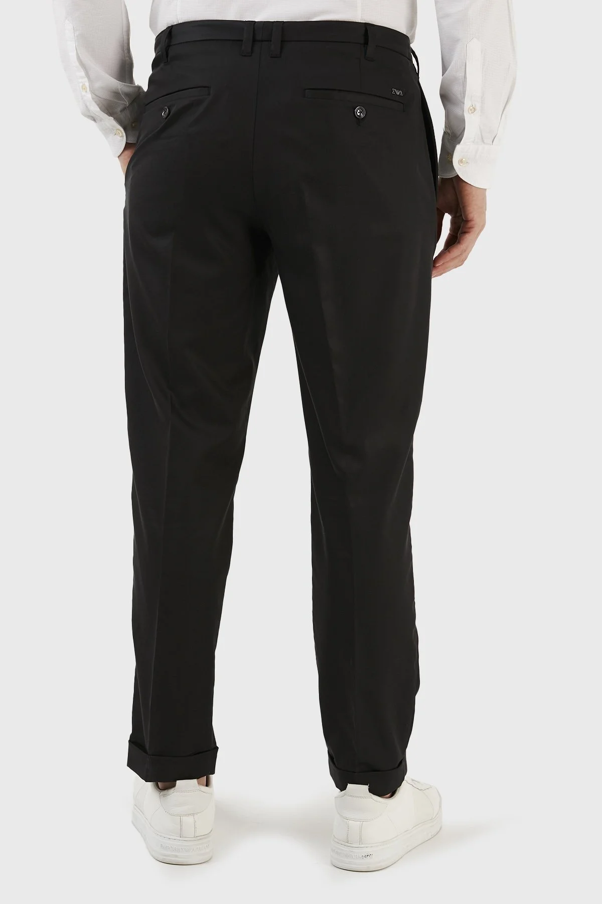 Emporio Armani Streç Normal Bel Düz Paça Slim Fit Erkek Pantolon 3R1PF4 1NSEZ 0999 SİYAH - 8