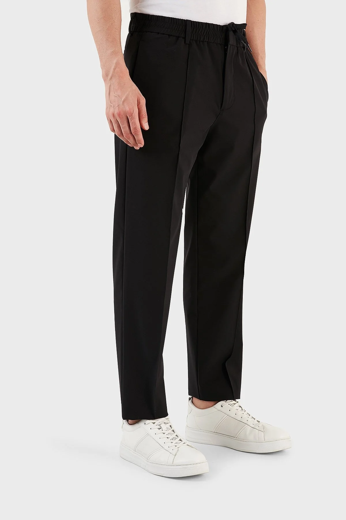 Emporio Armani Streç Normal Bel Regular Fit Düz Paça Erkek Pantolon 3R1PF9 1NNIZ 0999 SİYAH - 2