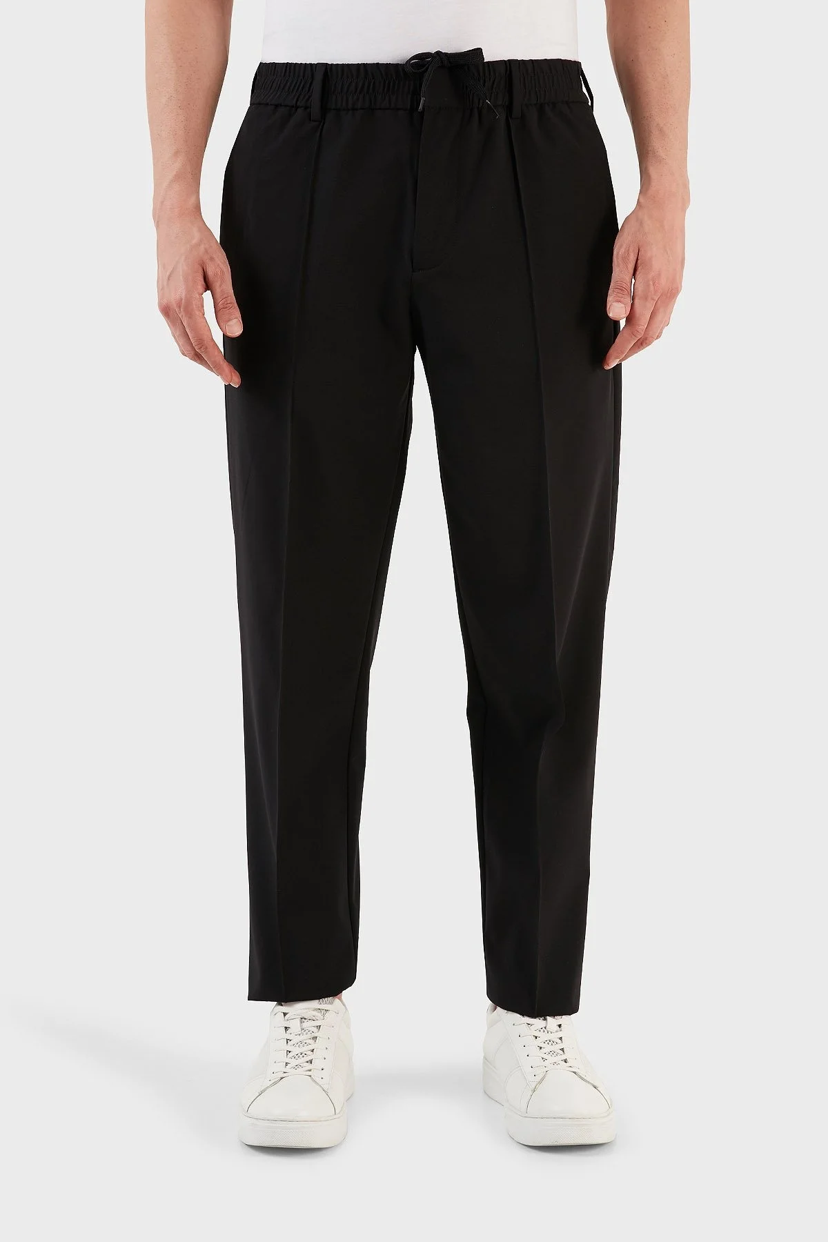 Emporio Armani Streç Normal Bel Regular Fit Düz Paça Erkek Pantolon 3R1PF9 1NNIZ 0999 SİYAH - 4