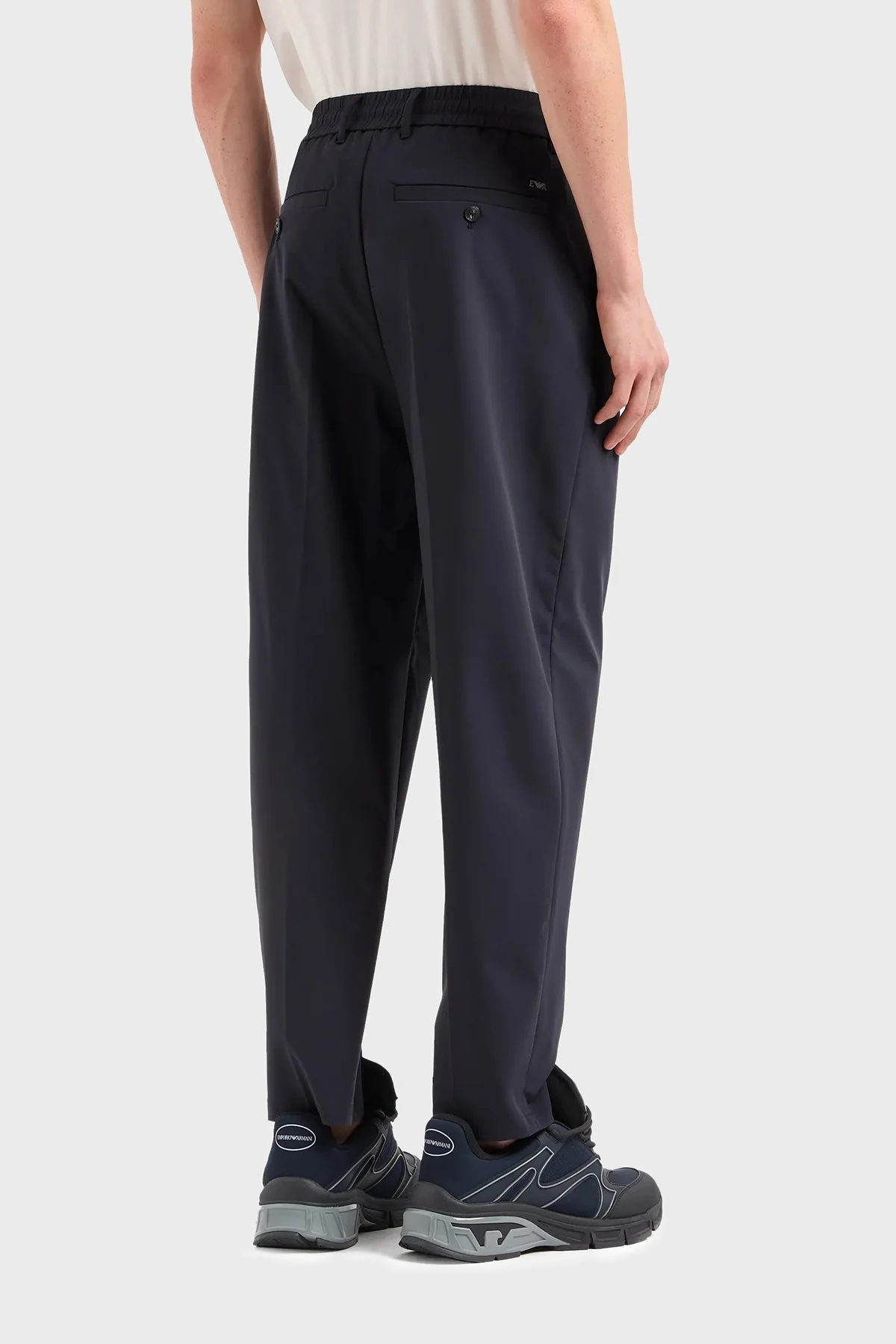 Emporio Armani Streç Normal Bel Tapered Fit Erkek Pantolon EM000045 AF10061 UB118 LACİVERT - 3