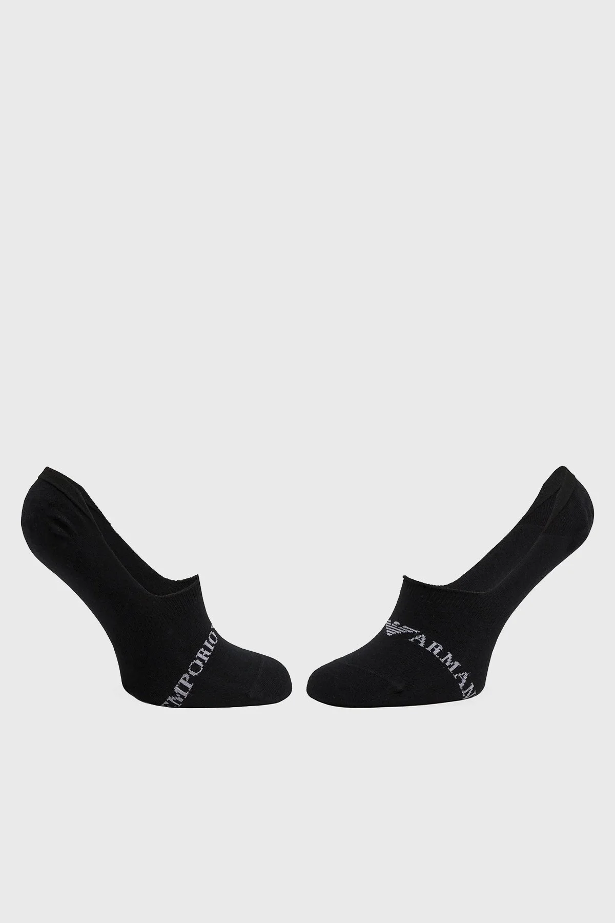 Emporio Armani Streç Pamuklu 3 Pack Babet Erkek Çorap 306227 4R254 50620 SİYAH - 2