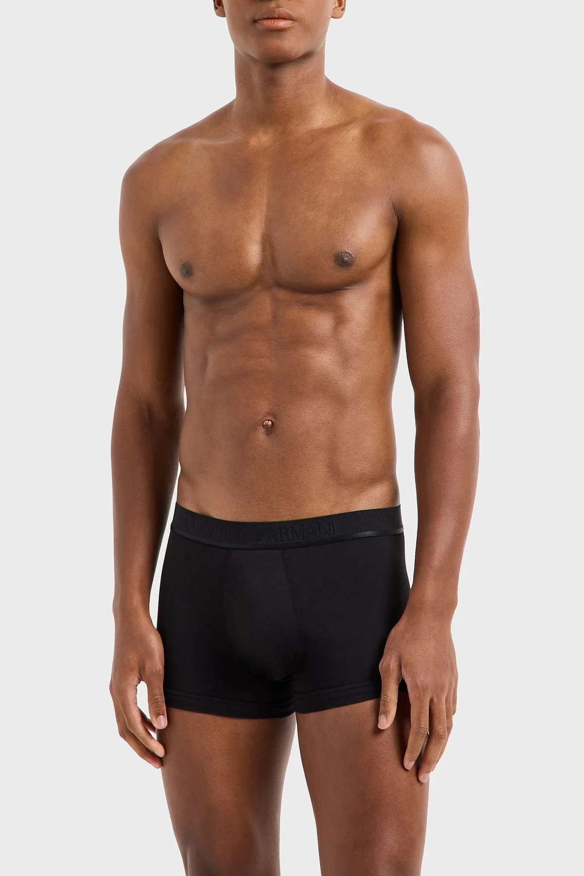 Emporio Armani Streç Pamuklu 3 Pack Erkek Boxer EM000259 AF10780 MC061 SİYAH - 2