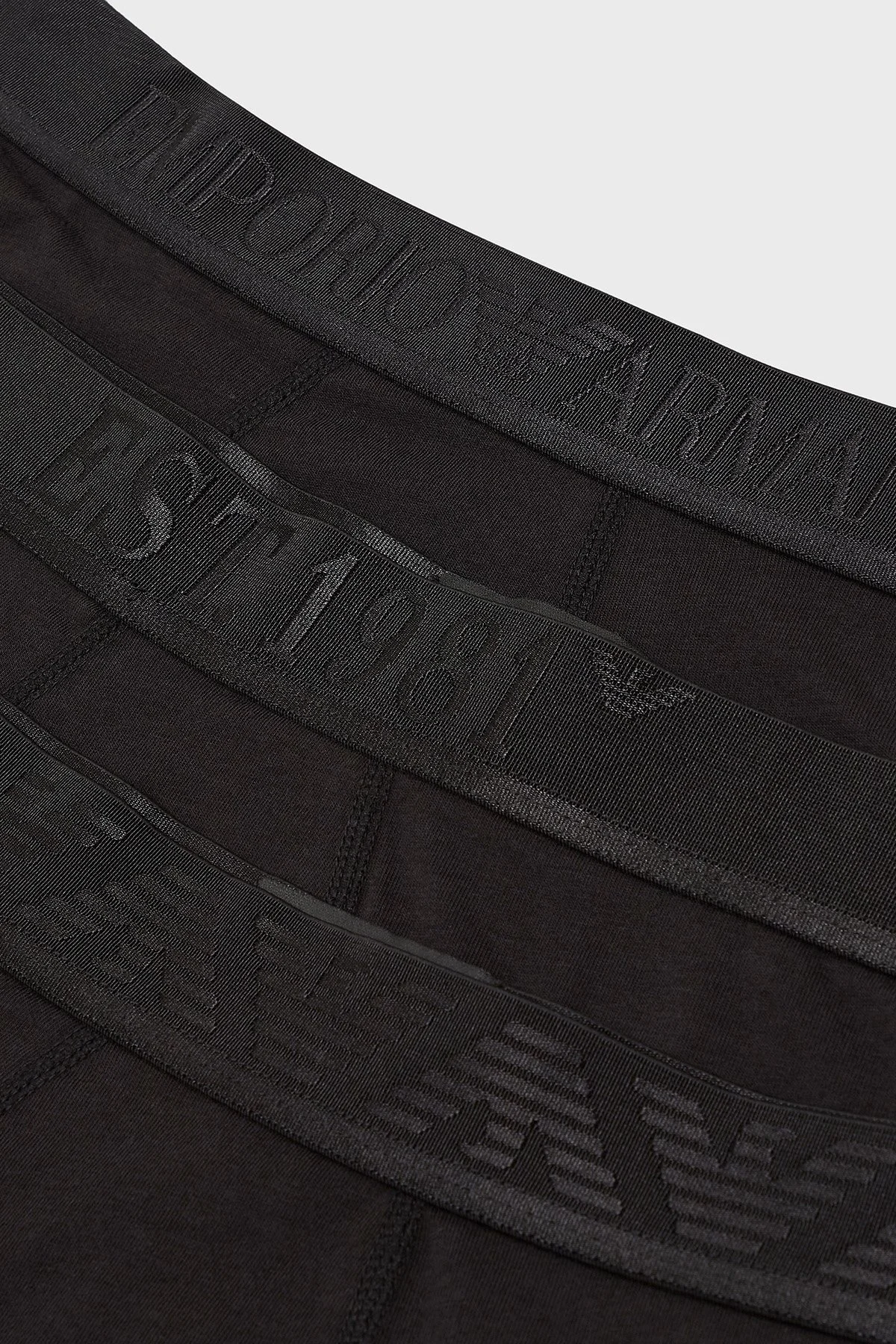 Emporio Armani Streç Pamuklu 3 Pack Erkek Boxer EM000259 AF10780 MC061 SİYAH - 4