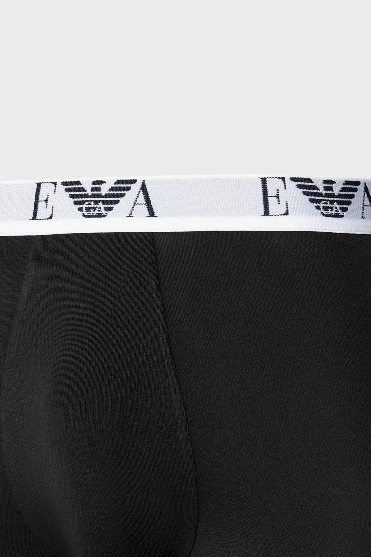Emporio Armani Streç Pamuklu 3 Pack Erkek Boxer EM000259 AF14131 M0042 Siyah-Beyaz-Lacivert - 4