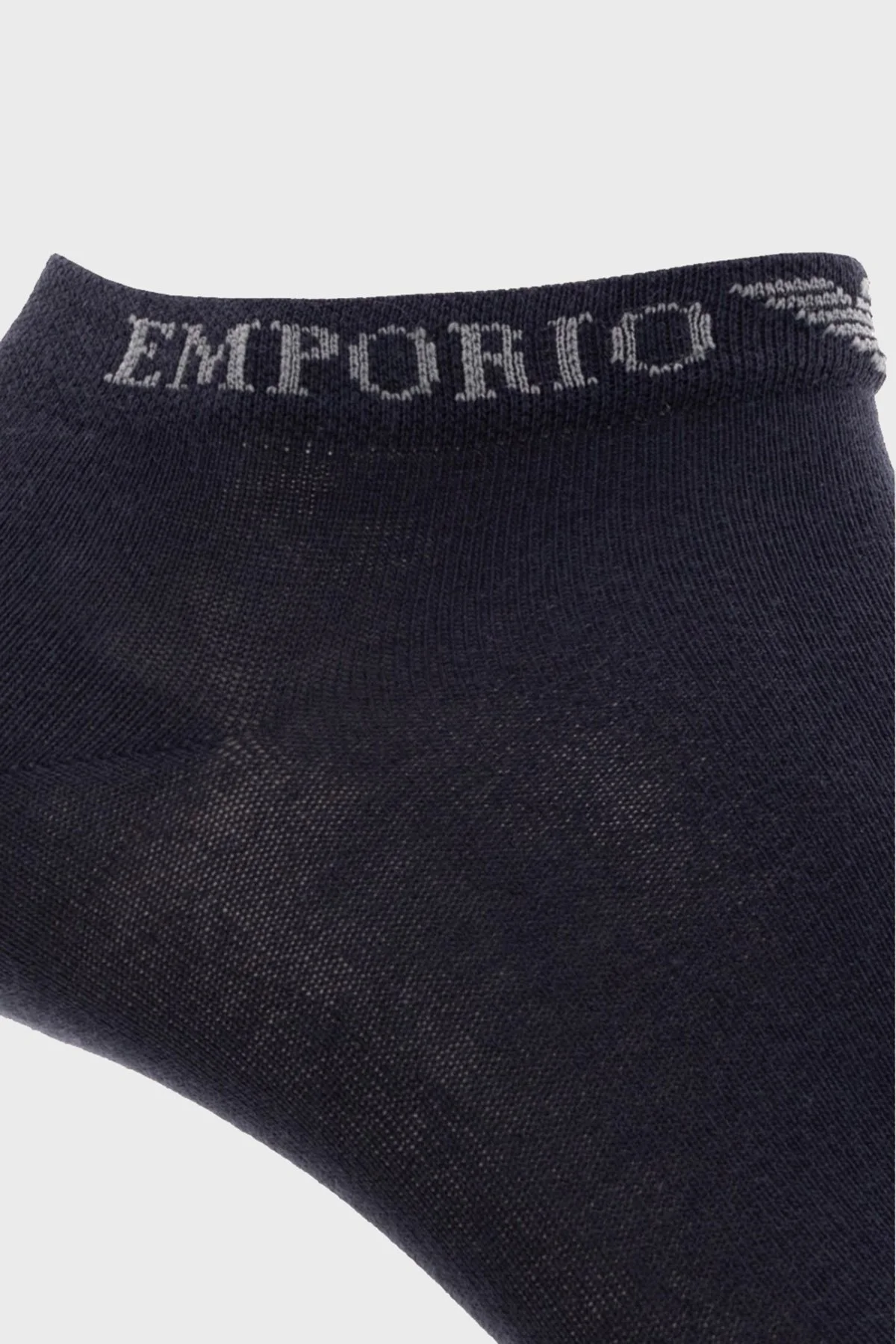 Emporio Armani Streç Pamuklu 3 Pack Erkek Çorap 300038 3R254 64135 LACİVERT - 2