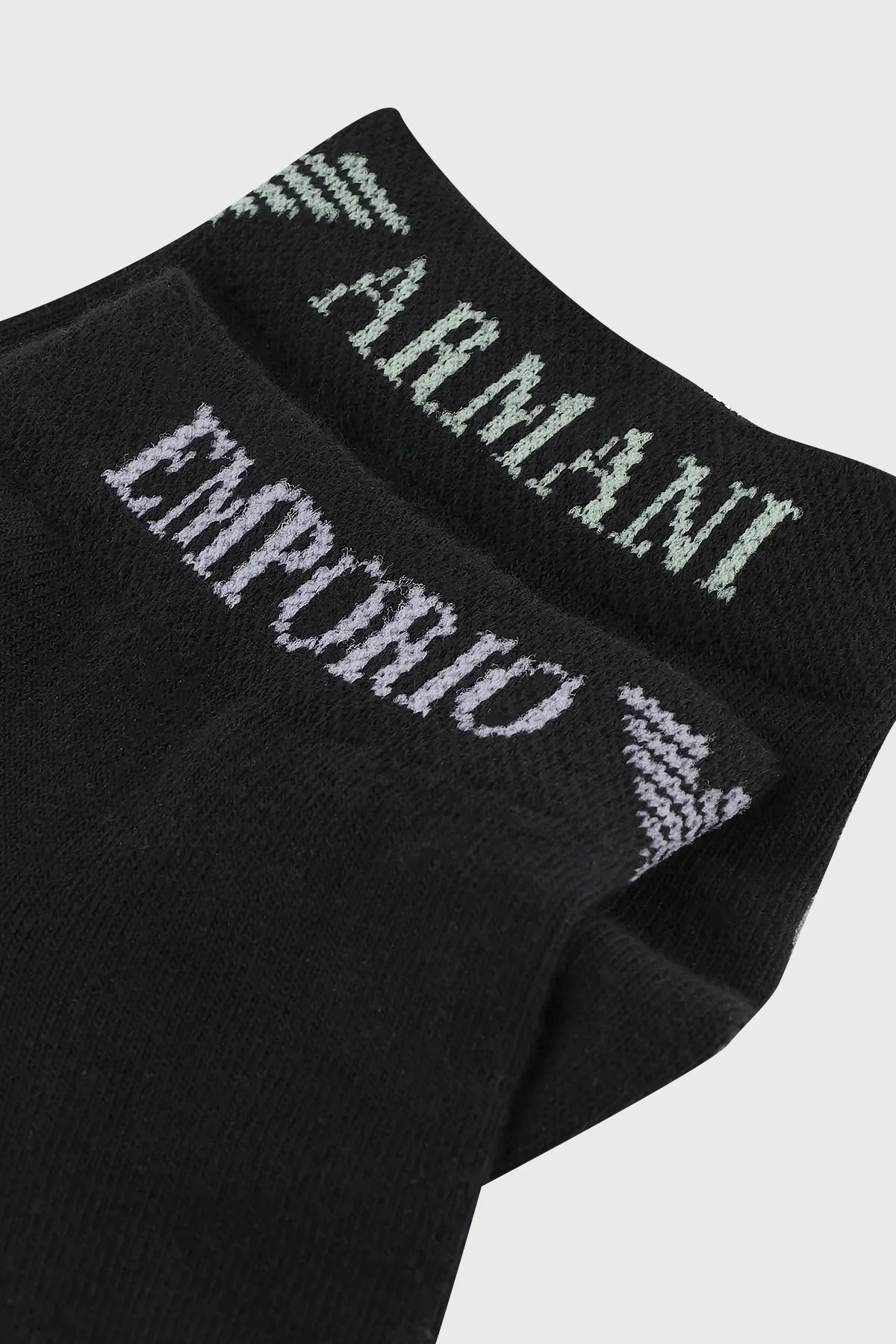 Emporio Armani Streç Pamuklu 3 Pack Erkek Çorap 300048 4R254 50620 SİYAH - 2