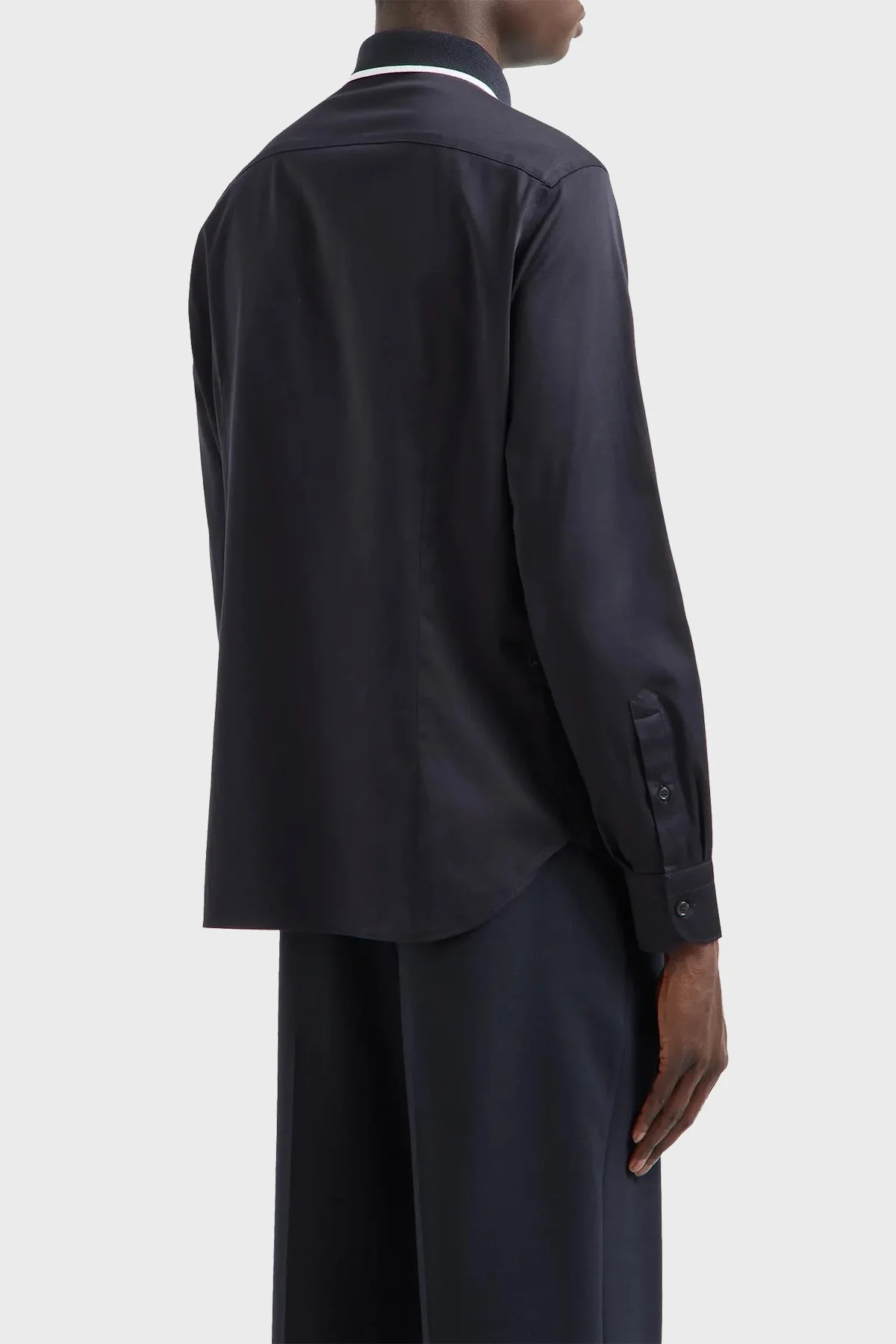 Emporio Armani Streç Pamuklu Erkek Gömlek 6D1CM1 1K6DZ 0920 LACİVERT - 3