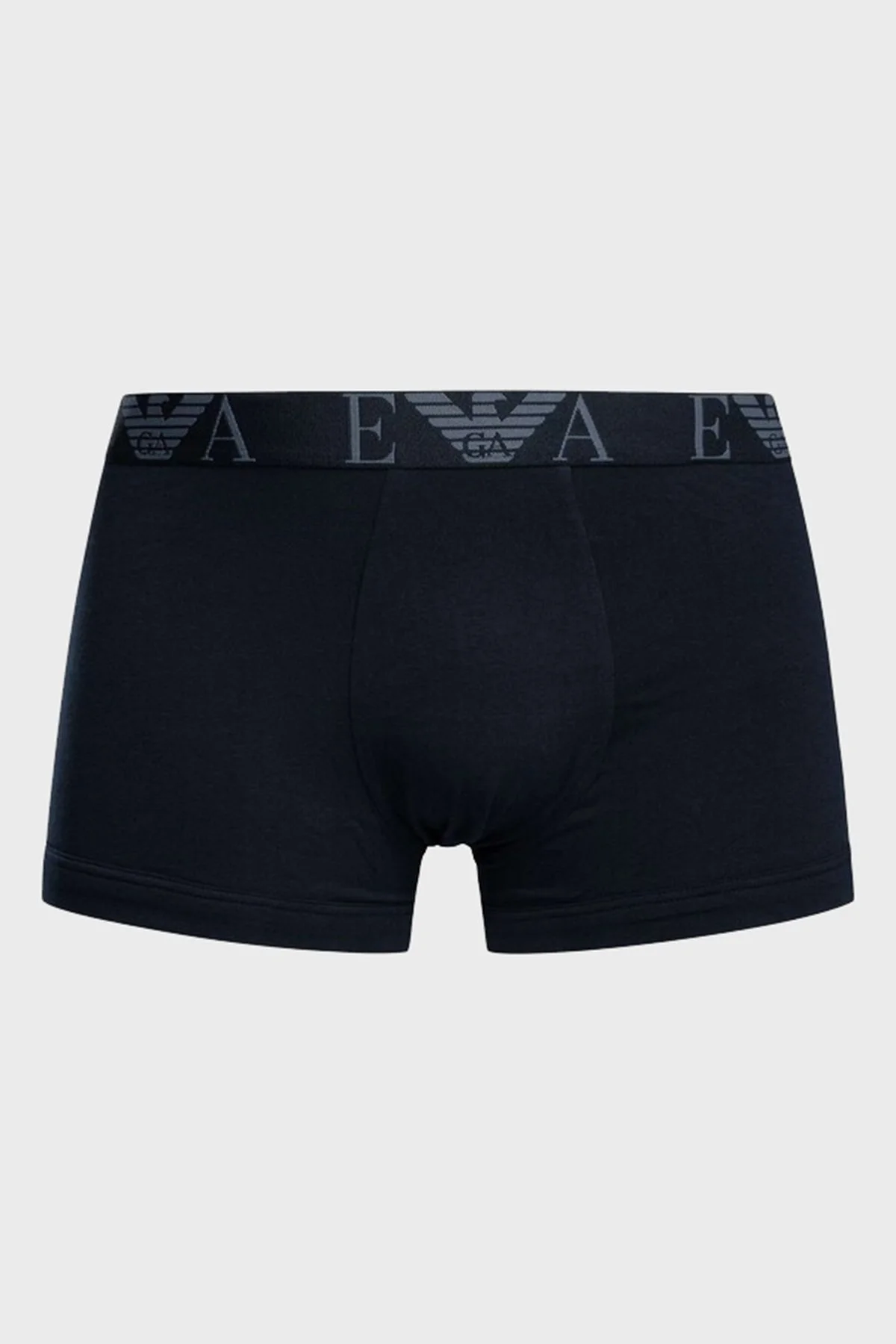 Emporio Armani Streç Pamuklu Logo Baskılı 3 Pack Erkek Boxer EM000259 AF10778 MB254 LACİVERT - 3