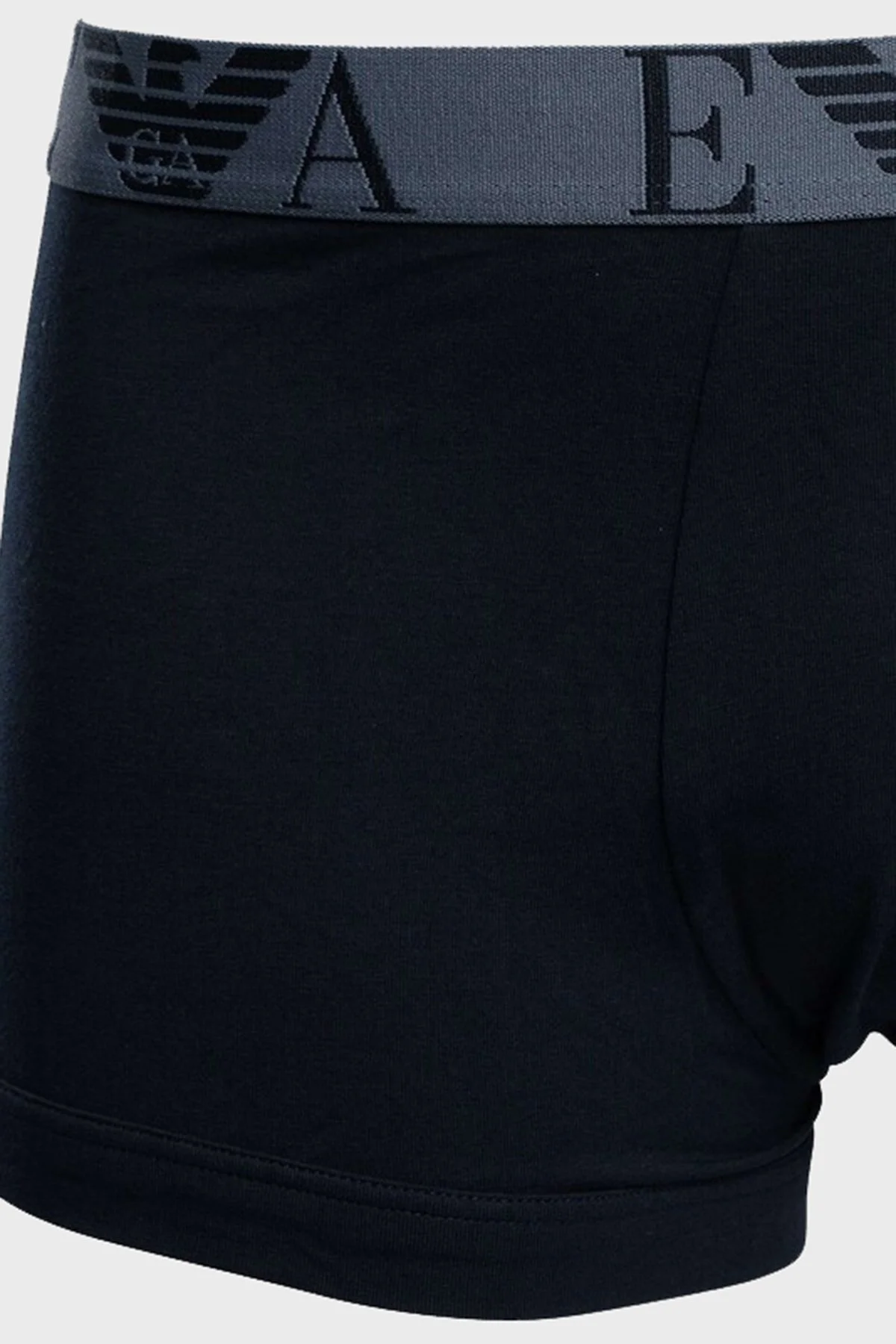 Emporio Armani Streç Pamuklu Logo Baskılı 3 Pack Erkek Boxer EM000259 AF10778 MB254 LACİVERT - 5