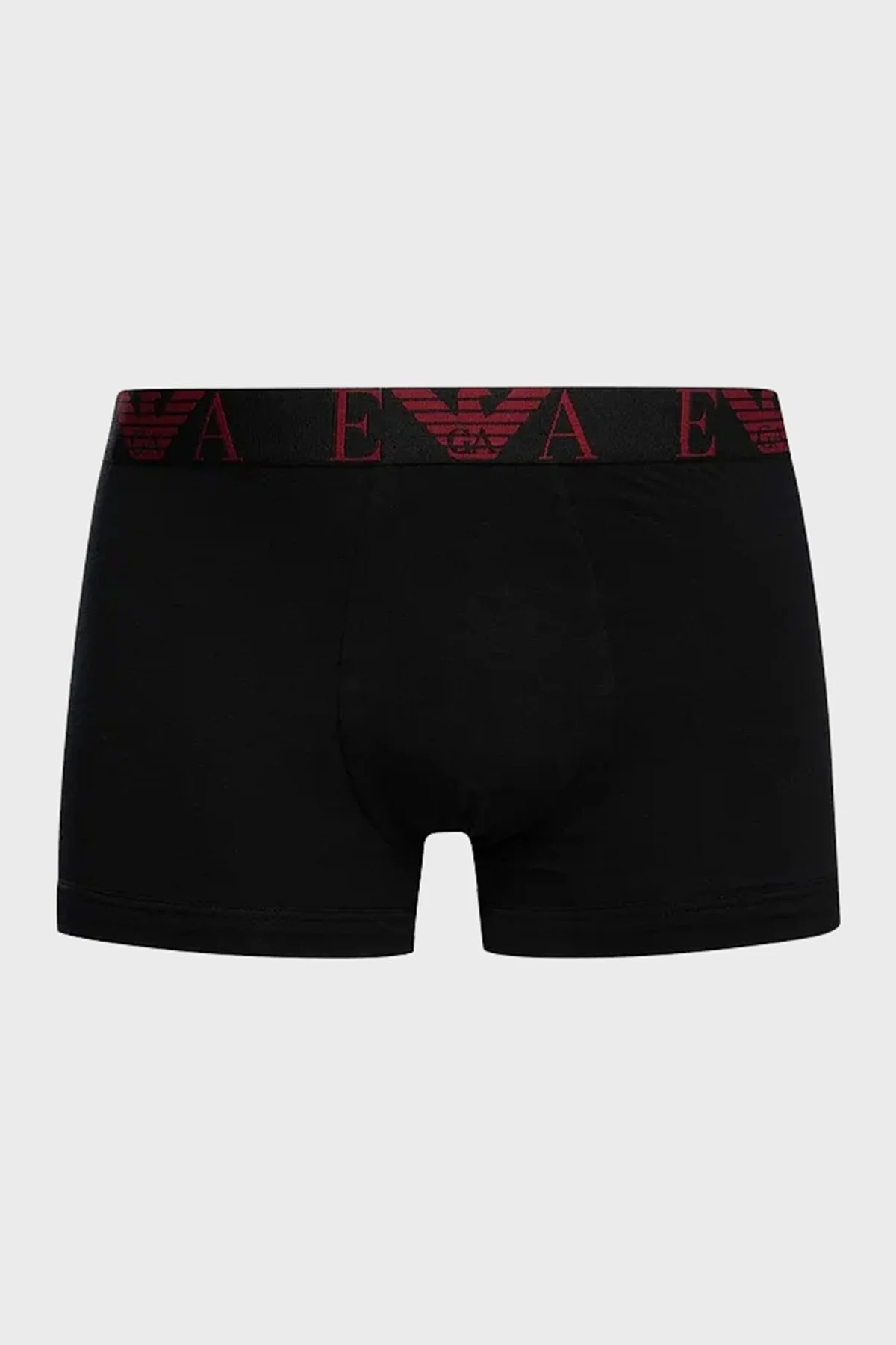 Emporio Armani Streç Pamuklu Logo Baskılı 3 Pack Erkek Boxer EM000259 AF10778 MC406 SİYAH - 2