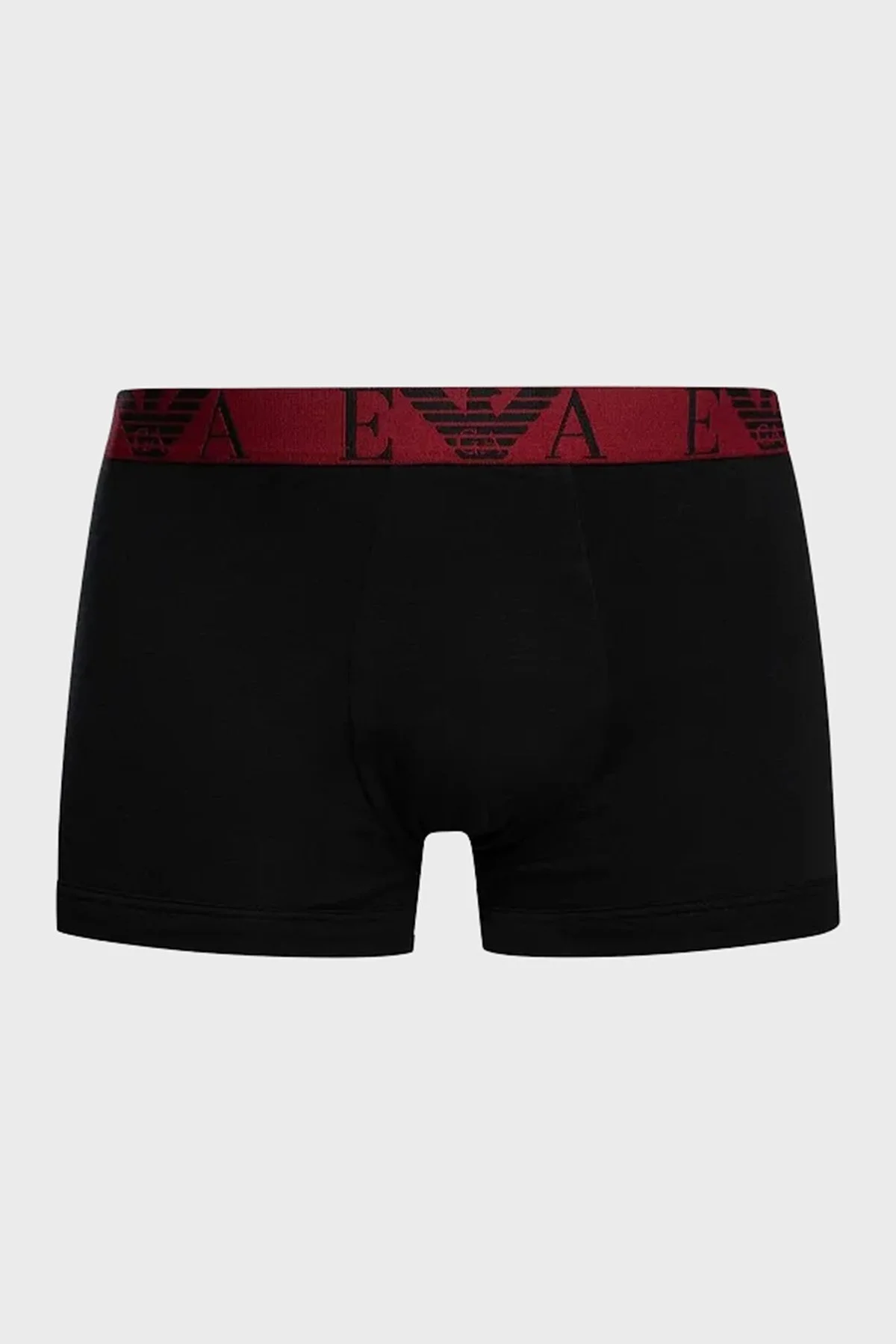 Emporio Armani Streç Pamuklu Logo Baskılı 3 Pack Erkek Boxer EM000259 AF10778 MC406 SİYAH - 3