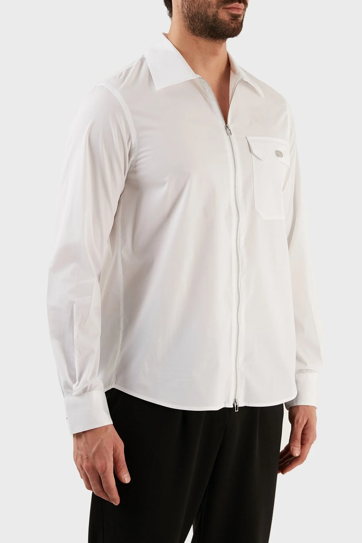 Emporio Armani Erkek Gömlek 3R1CQ1 1K01Z 0100 BEYAZ - 3