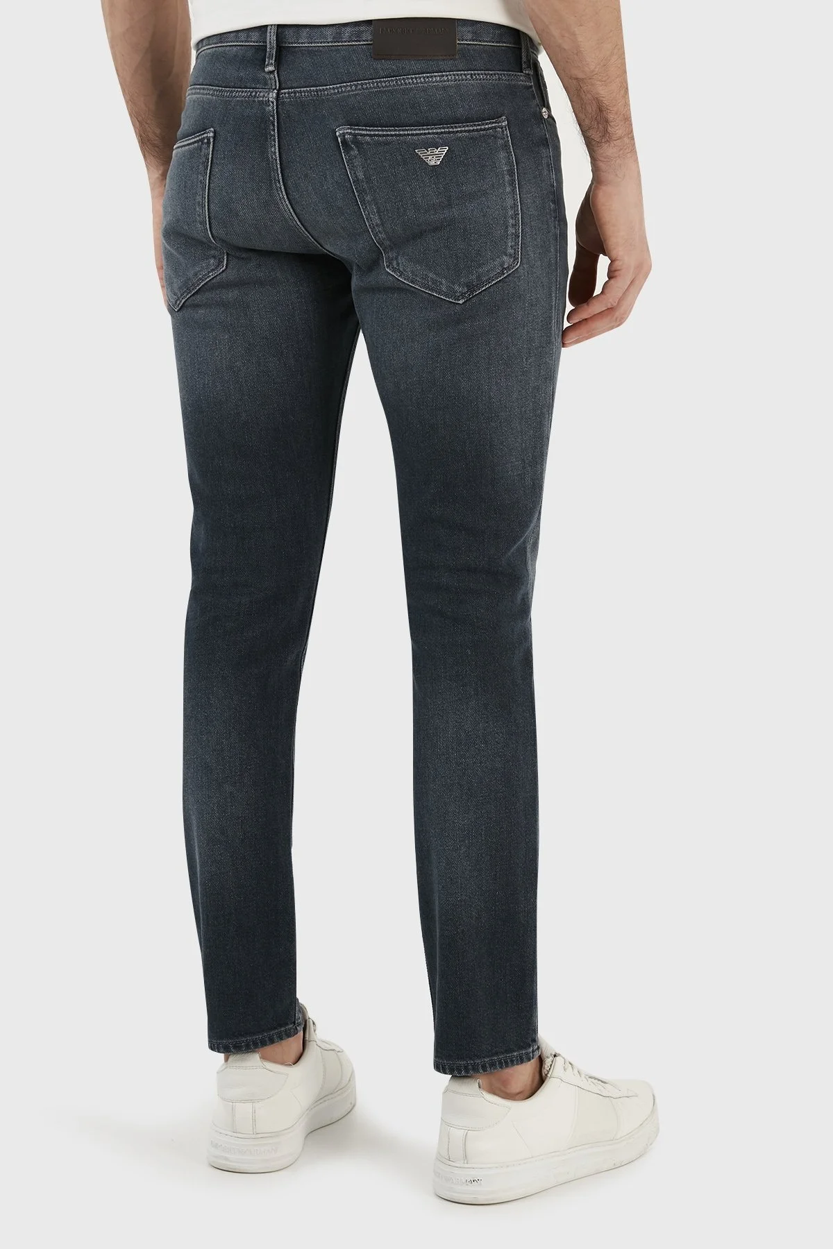 Emporio Armani Streç Pamuklu Normal Bel Slim Fit J06 Jeans Erkek Kot Pantolon 3R1J06 1DL2Z 0941 MAVİ - 6